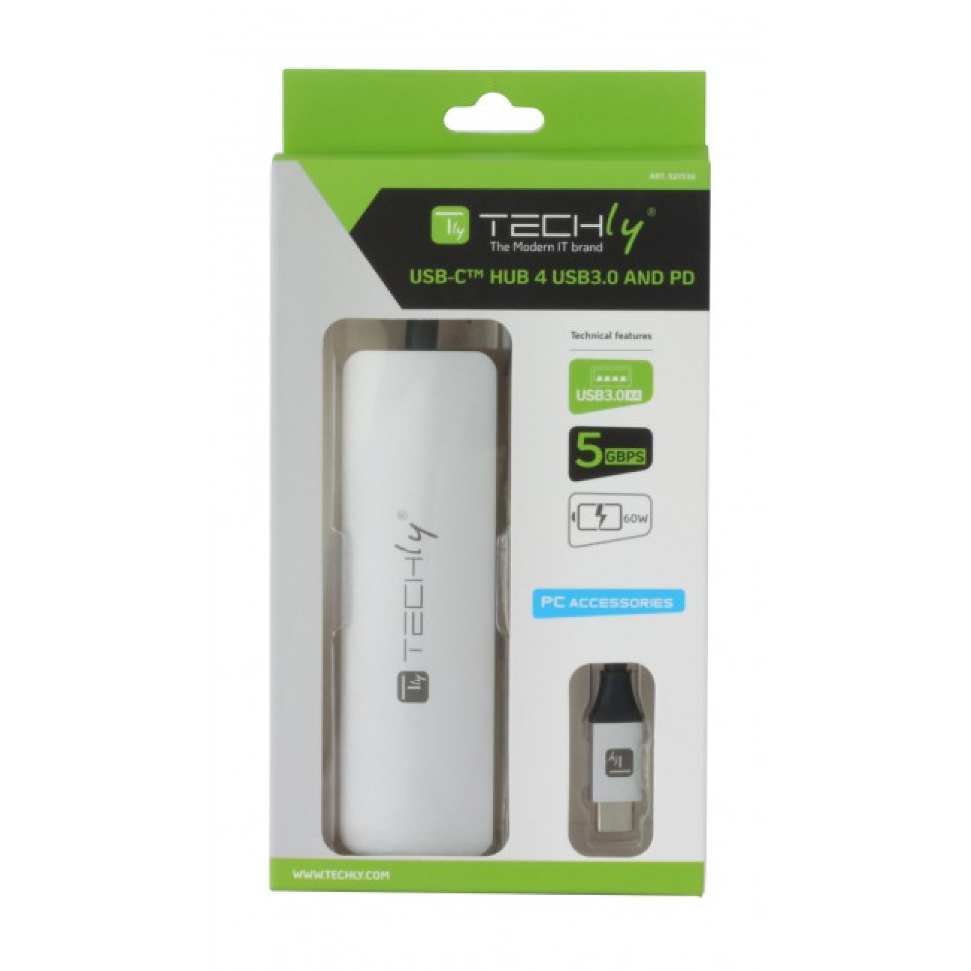 USB Typ-C Super Speed Hub 4 x USB 3.0 Typ-A , 1x USB Typ-C PD 60W