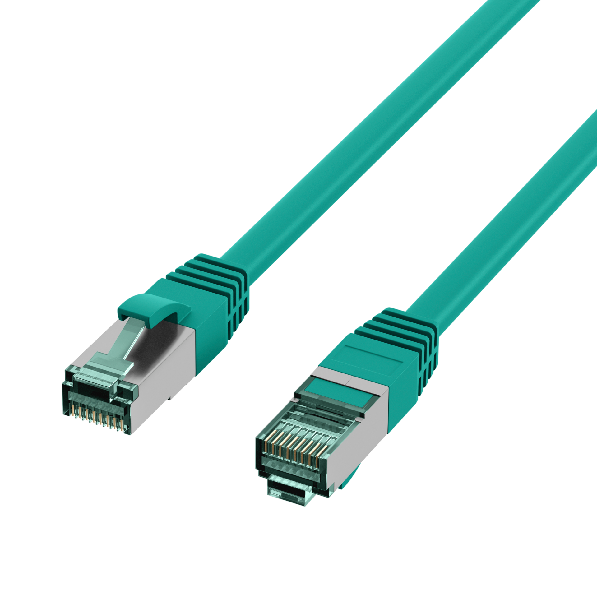 RJ45 Patch Cord Cat.6A S/FTP LSZH green 40m