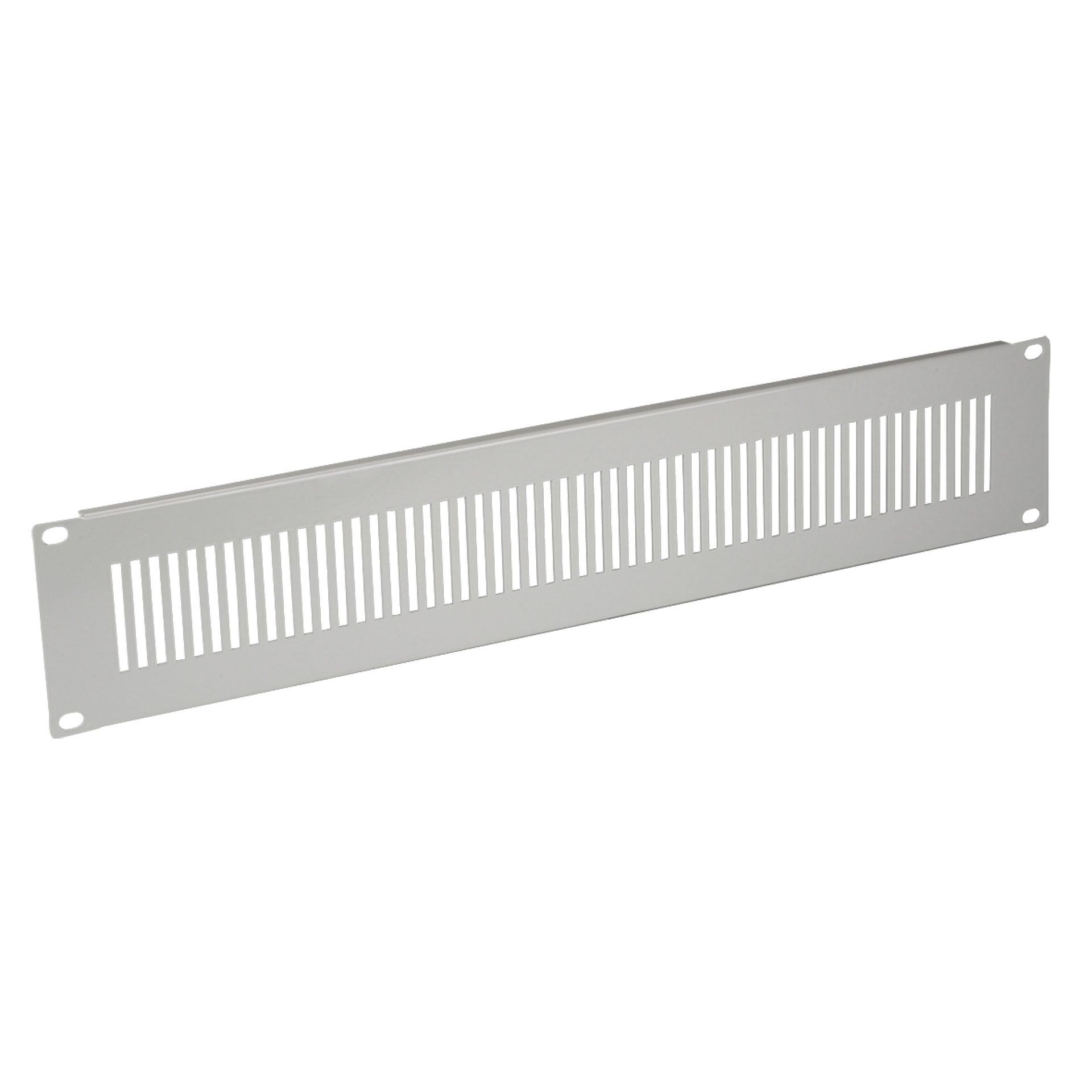 19" 2U Dummy Plate, Perforated, RAL7035