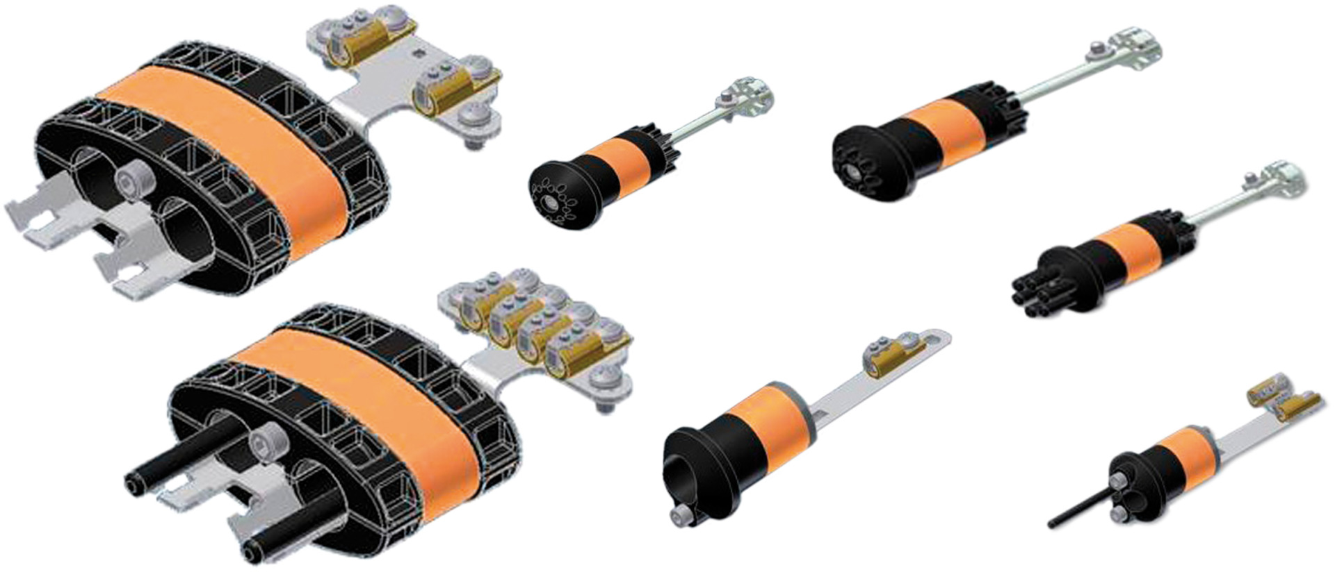 Accessories Cable entry round 4x10mm inputs, 7-10mm