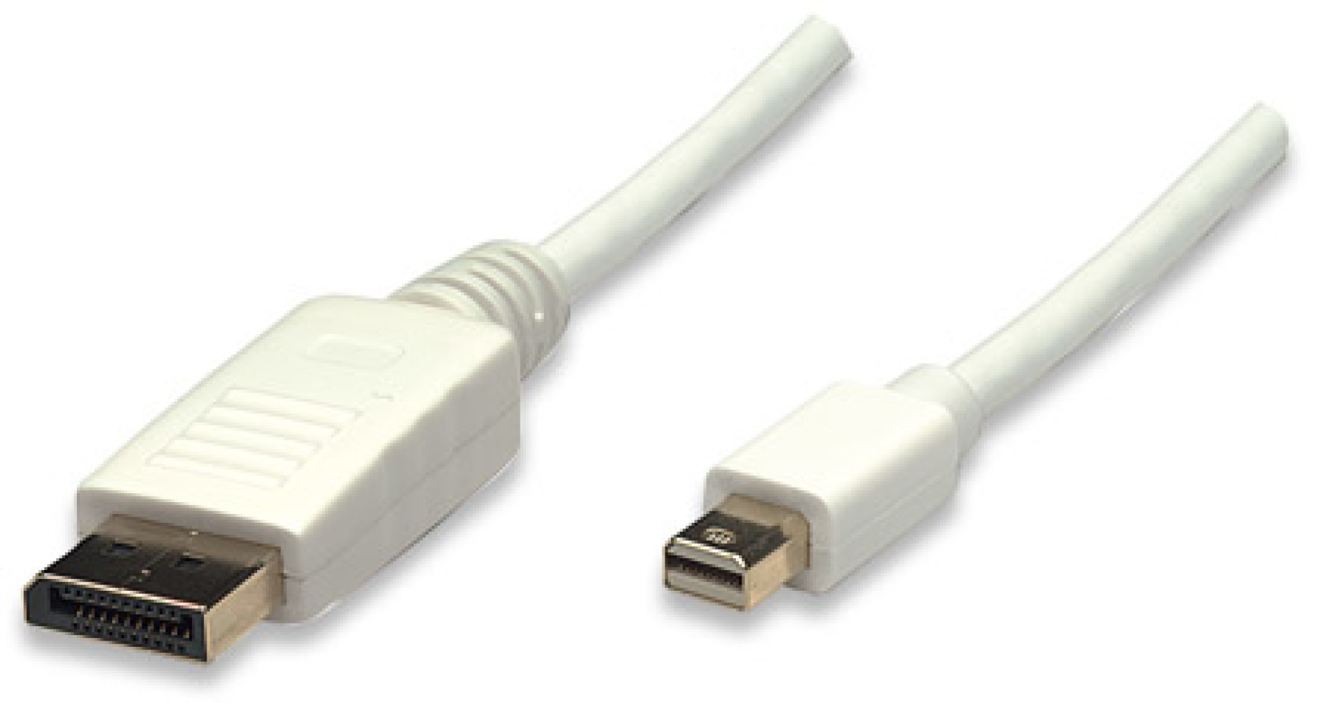 Mini-DisplayPort Anschlusskabel auf DisplayPort, St.-St., weiß, 2m