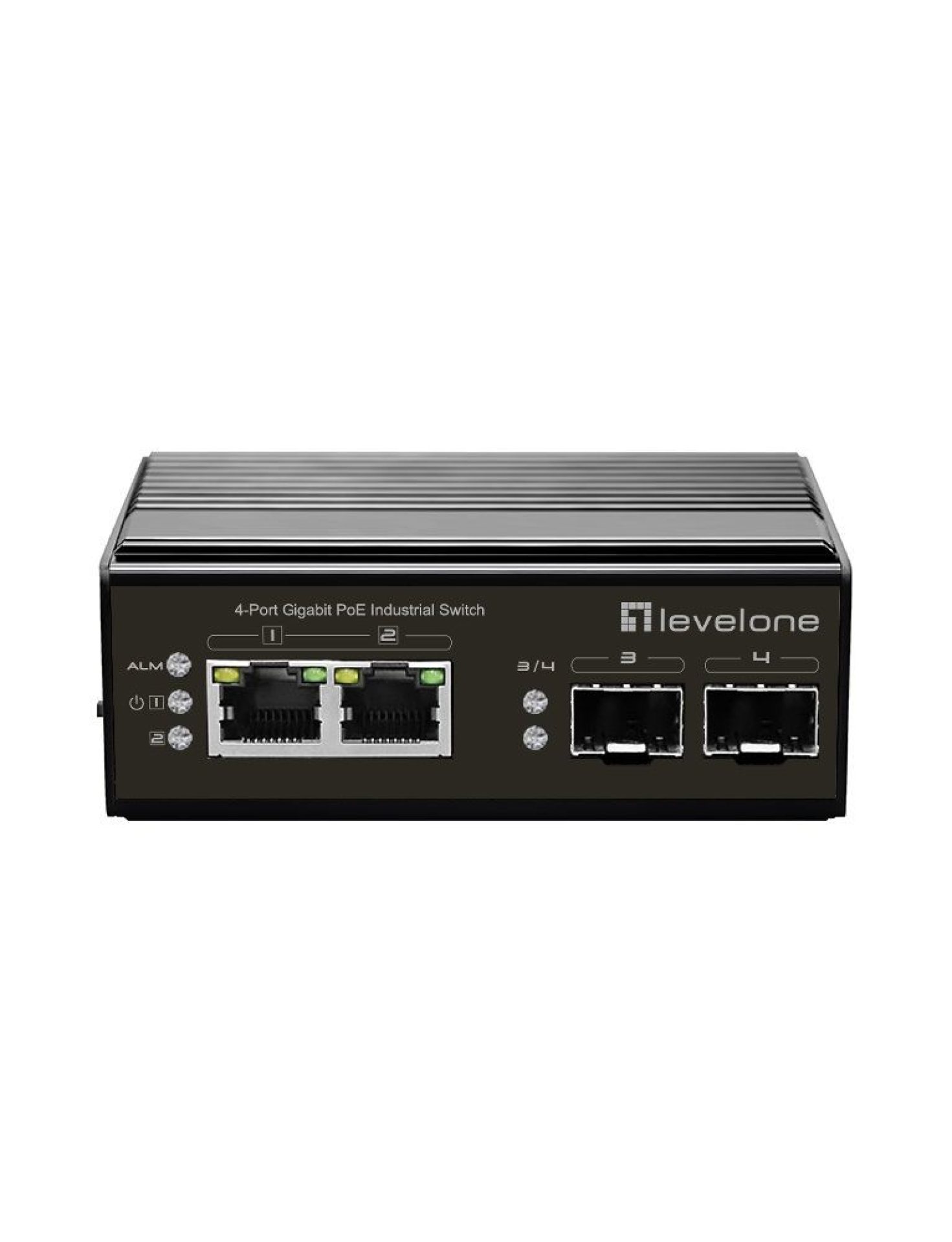 4-Port-Gigabit-PoE-Industrie-Switch DIN-Schiene 60W