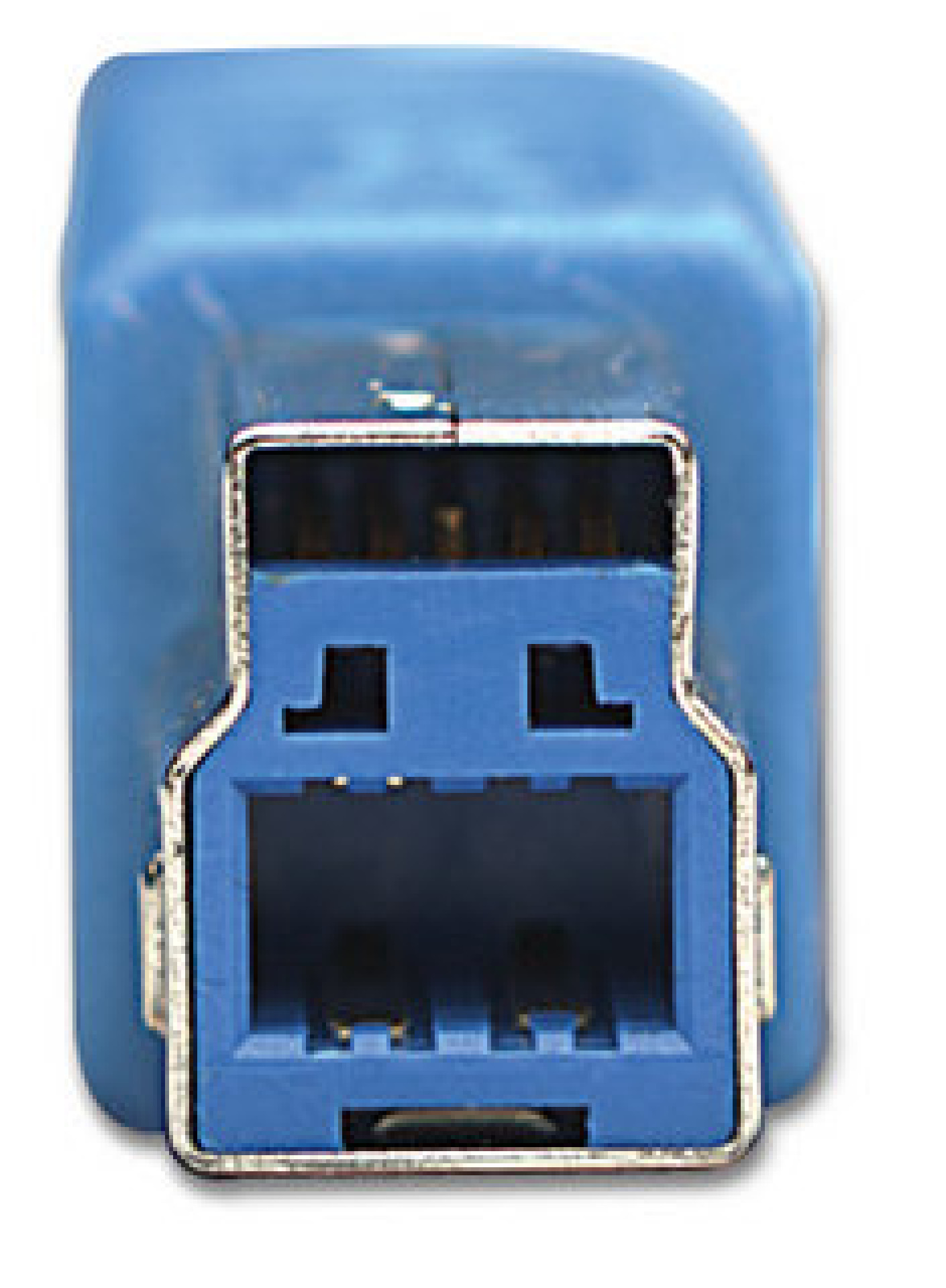 USB3.0 Anschlusskabel Stecker Typ-A - Stecker Typ-B, Blau 0,5 m