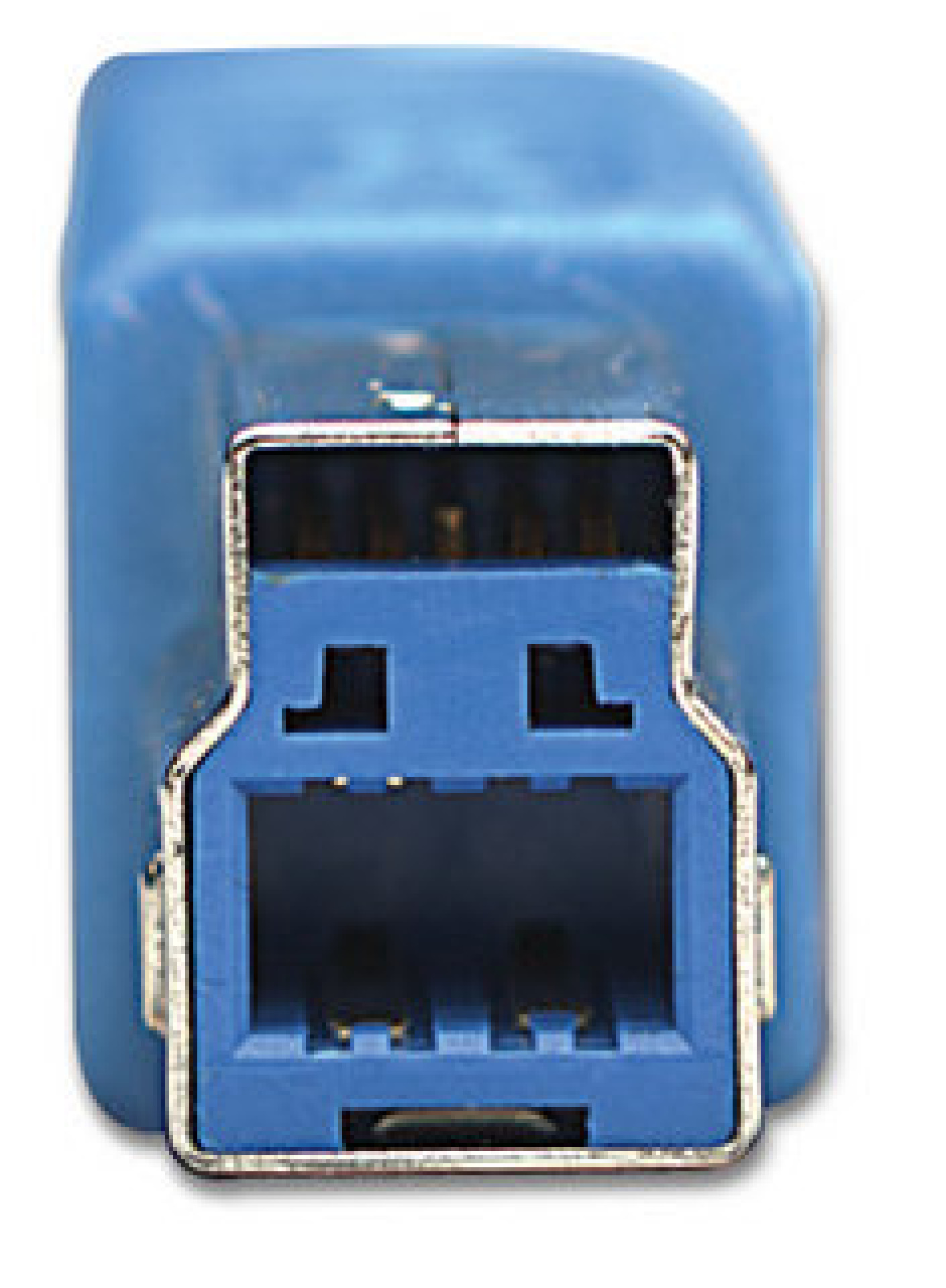 USB3.0 Anschlusskabel Stecker Typ-A - Stecker Typ-B, Blau 0,5 m