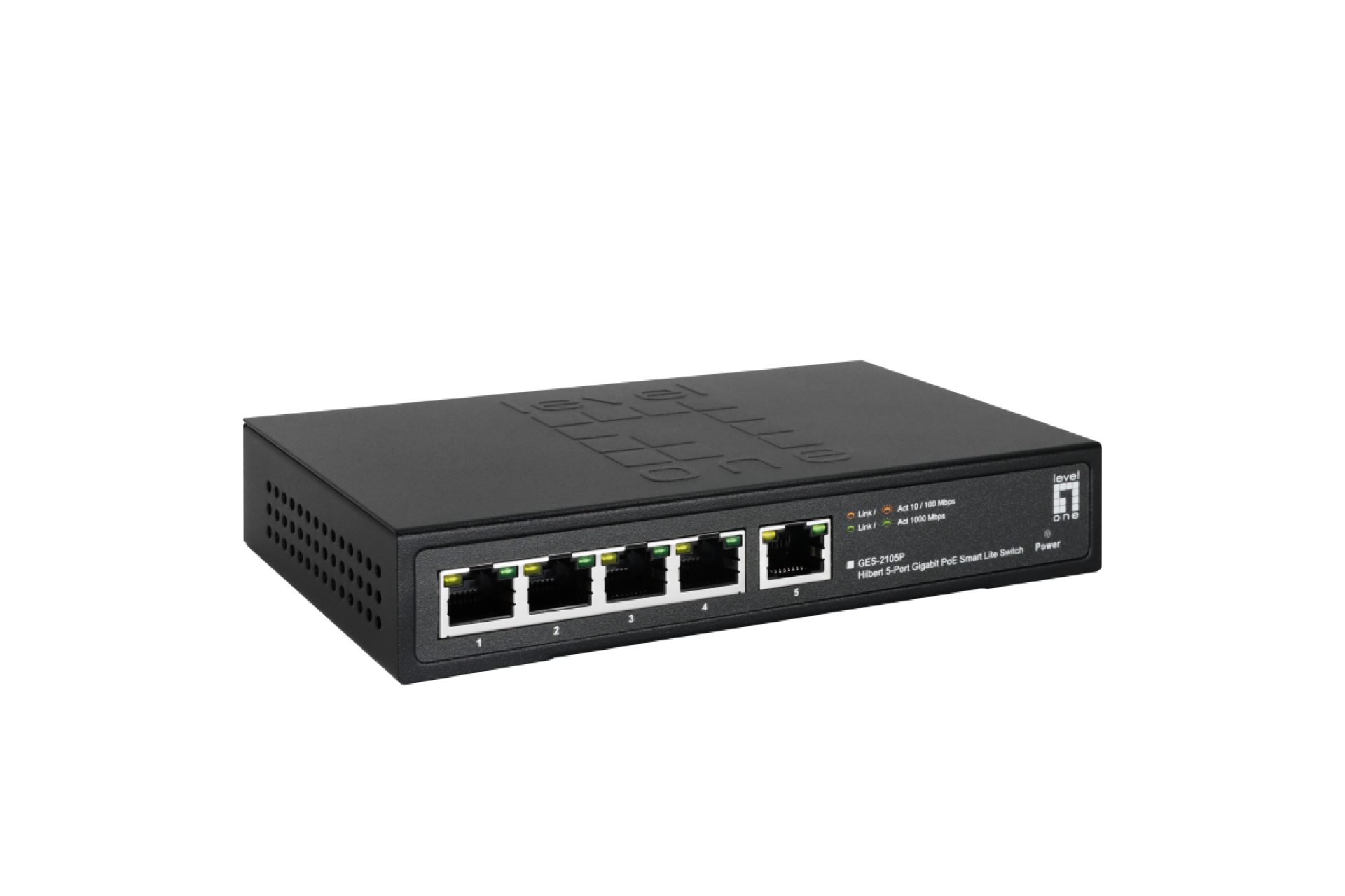 Hilbert 5-Port Gigabit PoE Smart Lite Switch 802.3at/af 60W PoE Power Budget