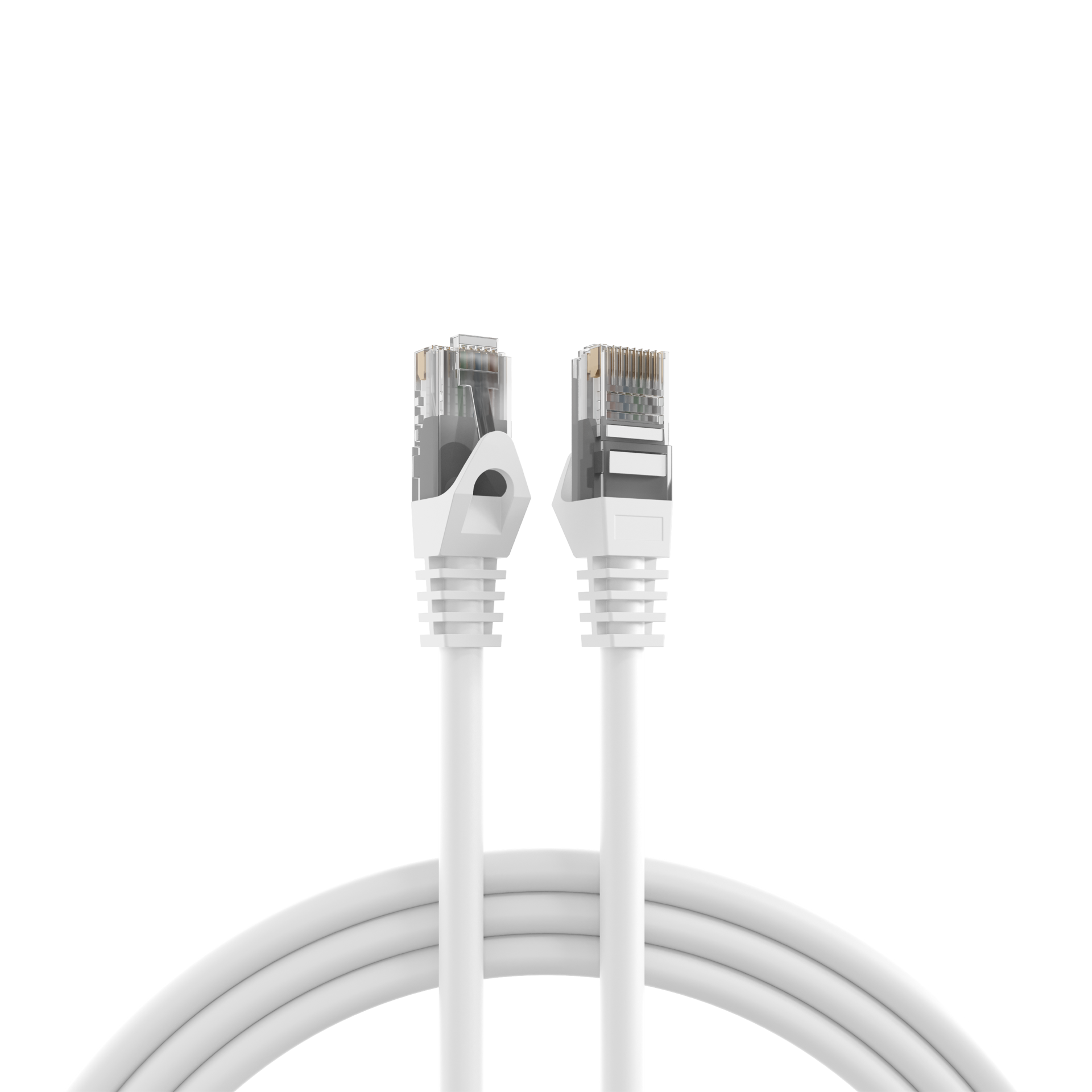 RJ45 Patchkabel Cat.5e U/UTP LSZH  CCA AWG24/7 weiß 2m