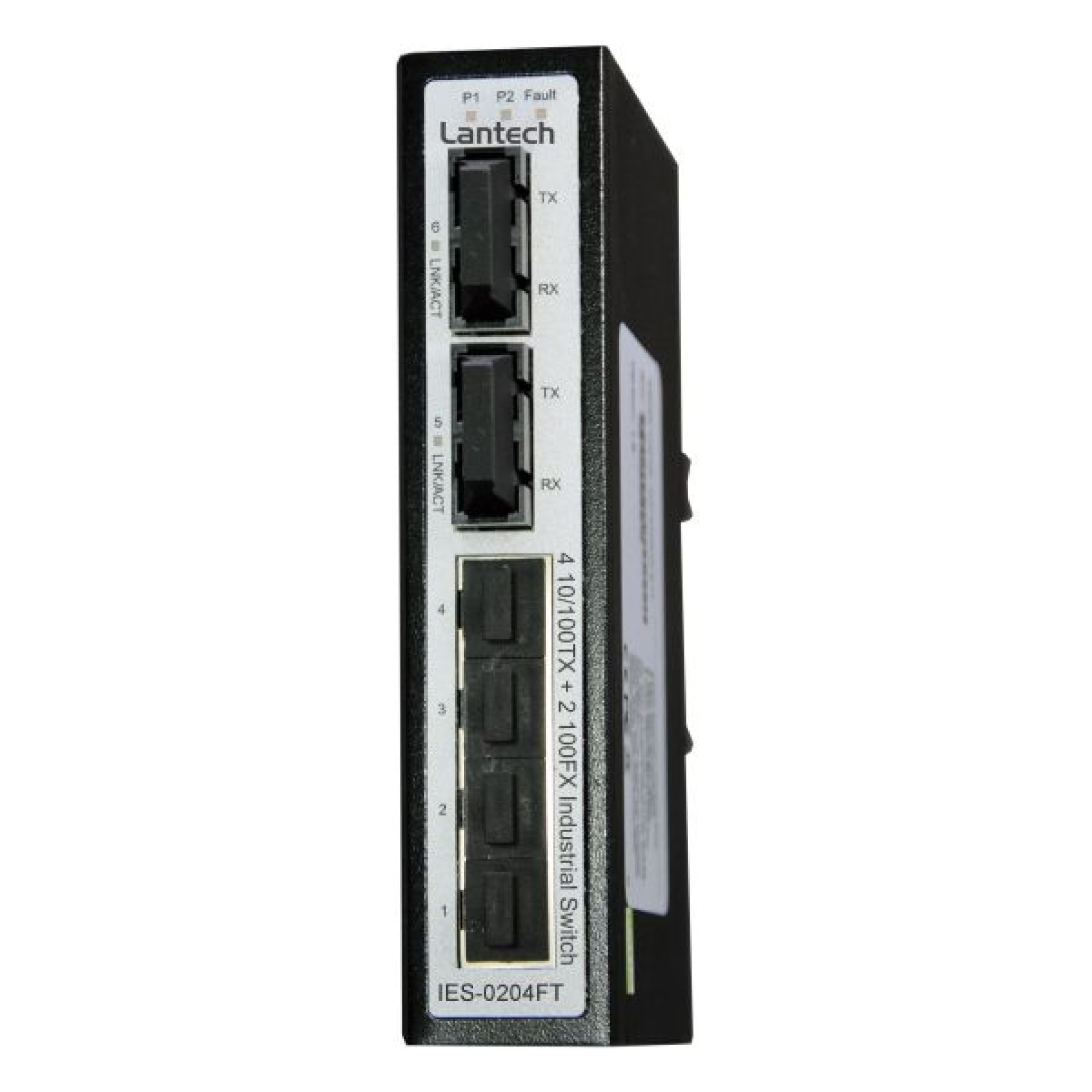 DIN-Rail-Switch 4x10/100TX + 2x100FX SC MM 2km