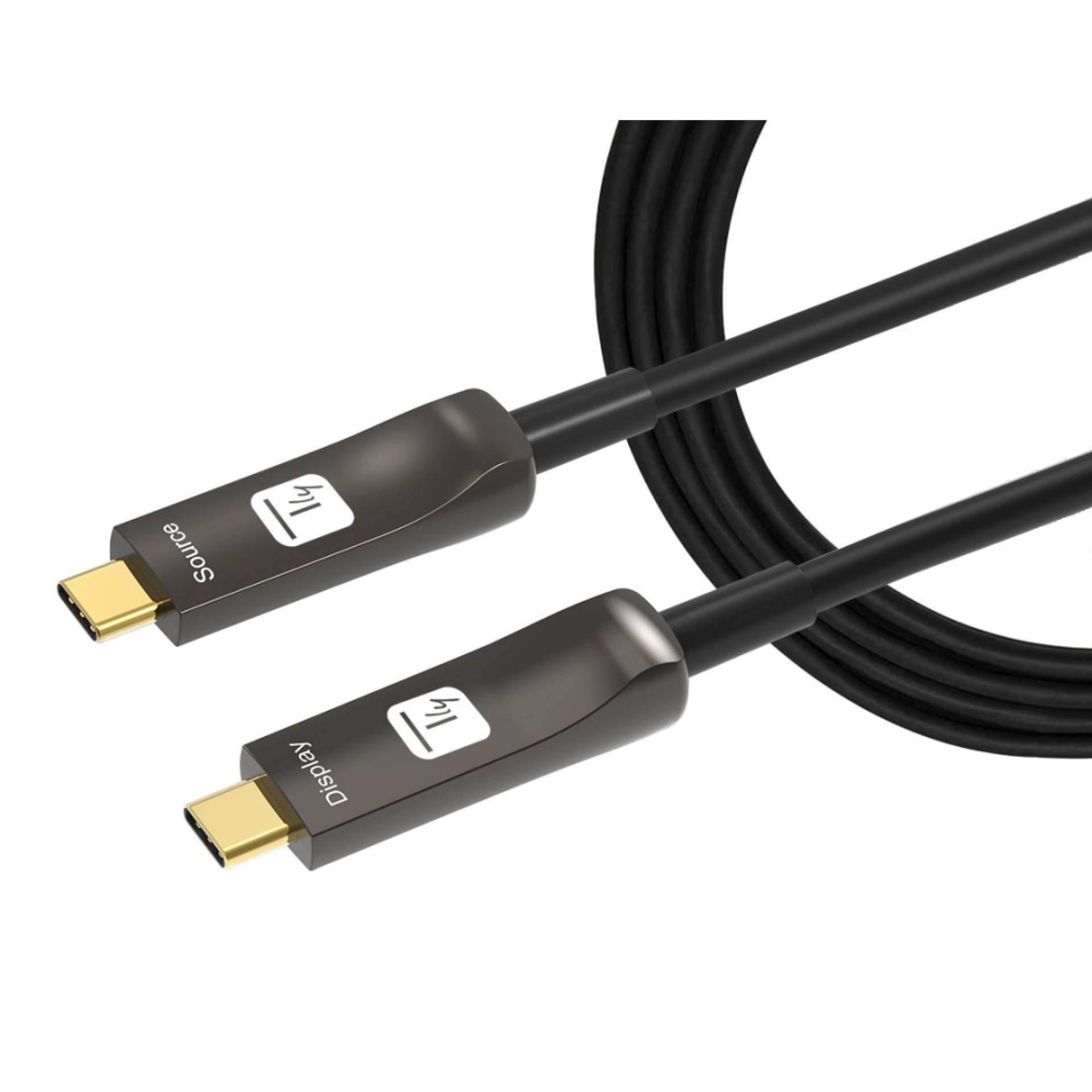 Techly Aktiv USB-C AOC Glasfaserkabel 4k,20m
