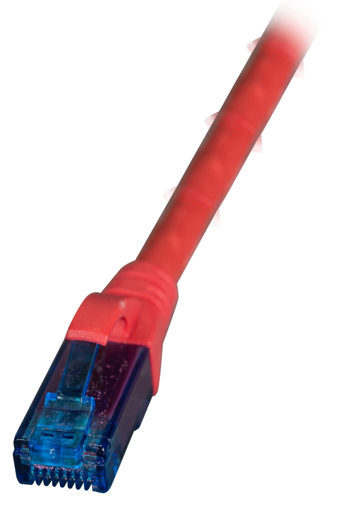 INFRALAN® RJ45 Patchkabel U/UTP, Cat.6A, LSZH, Premium, 500MHz, 2m, rot