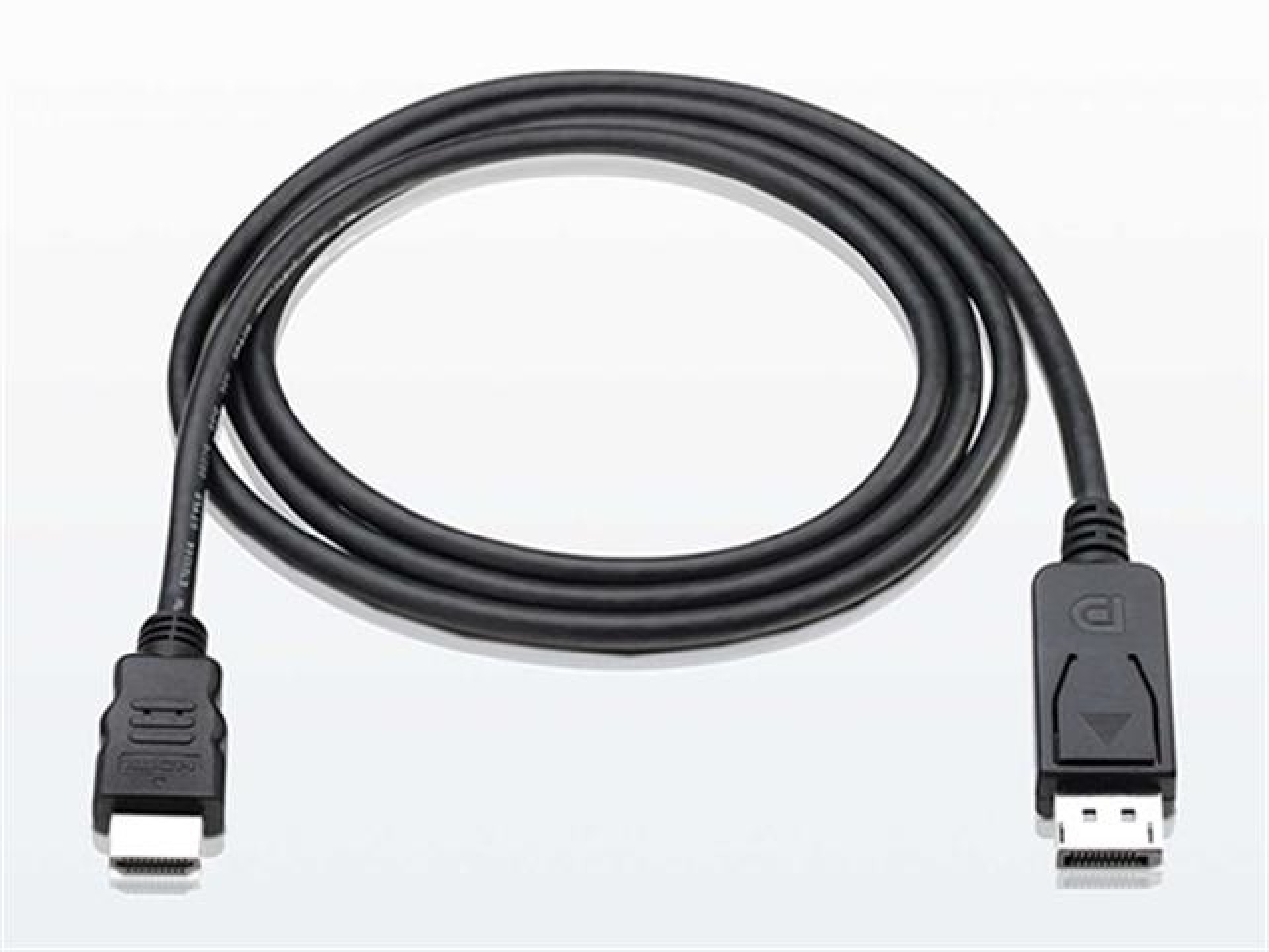 DisplayPort 1.1 to HDMI Connecting cable, black, 1 m