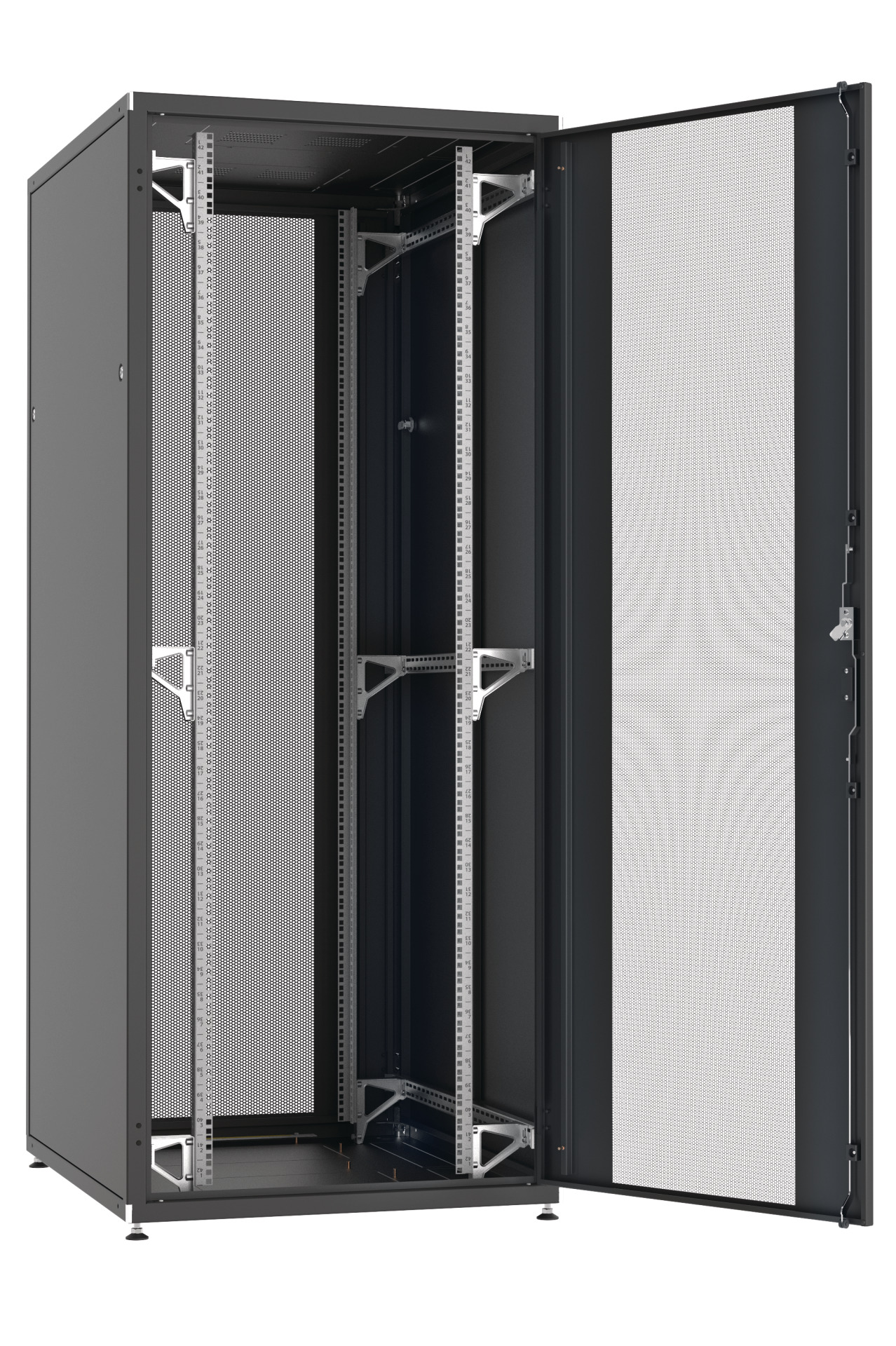 19" Server Cabinet PRO 33U, 800x1000 mm, F+R 2-Part, RAL9005