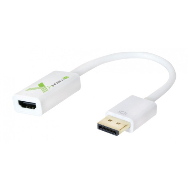 Adapter DisplayPort M 1.2 auf HDMI F, passiv, 4K 30Hz, weiß