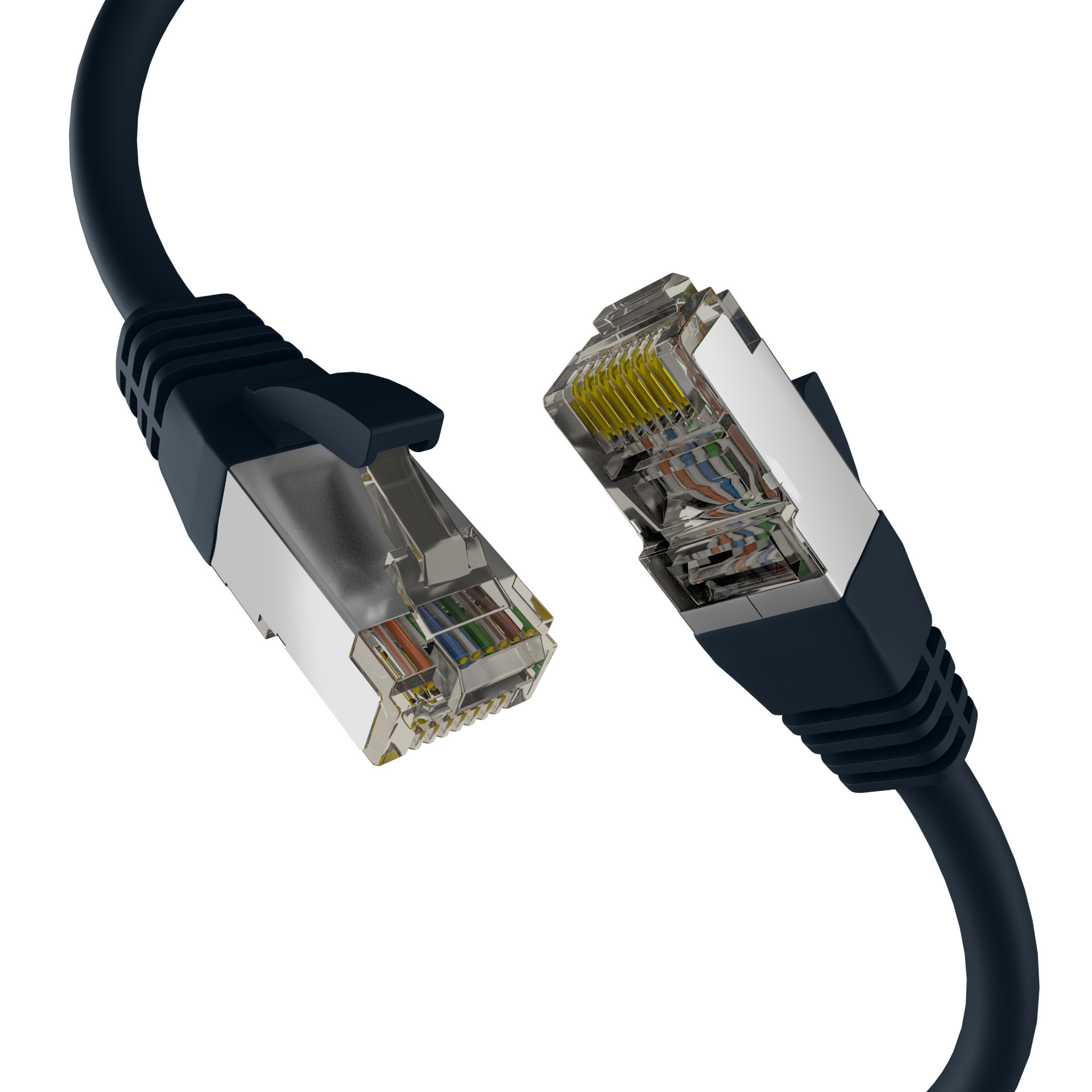 CAT8.1 SCHWARZ 10m RJ45 PATCHKABEL S/FTP PIMF,LSZH 2000MHZ 40GB NETZWERKKABEL