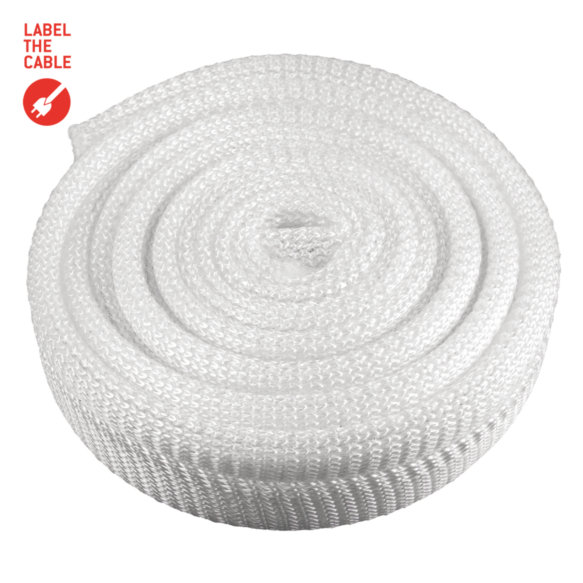 LTC CABLE TUBE, soft polyester tube diameter 2.5 - 4cm 2m white