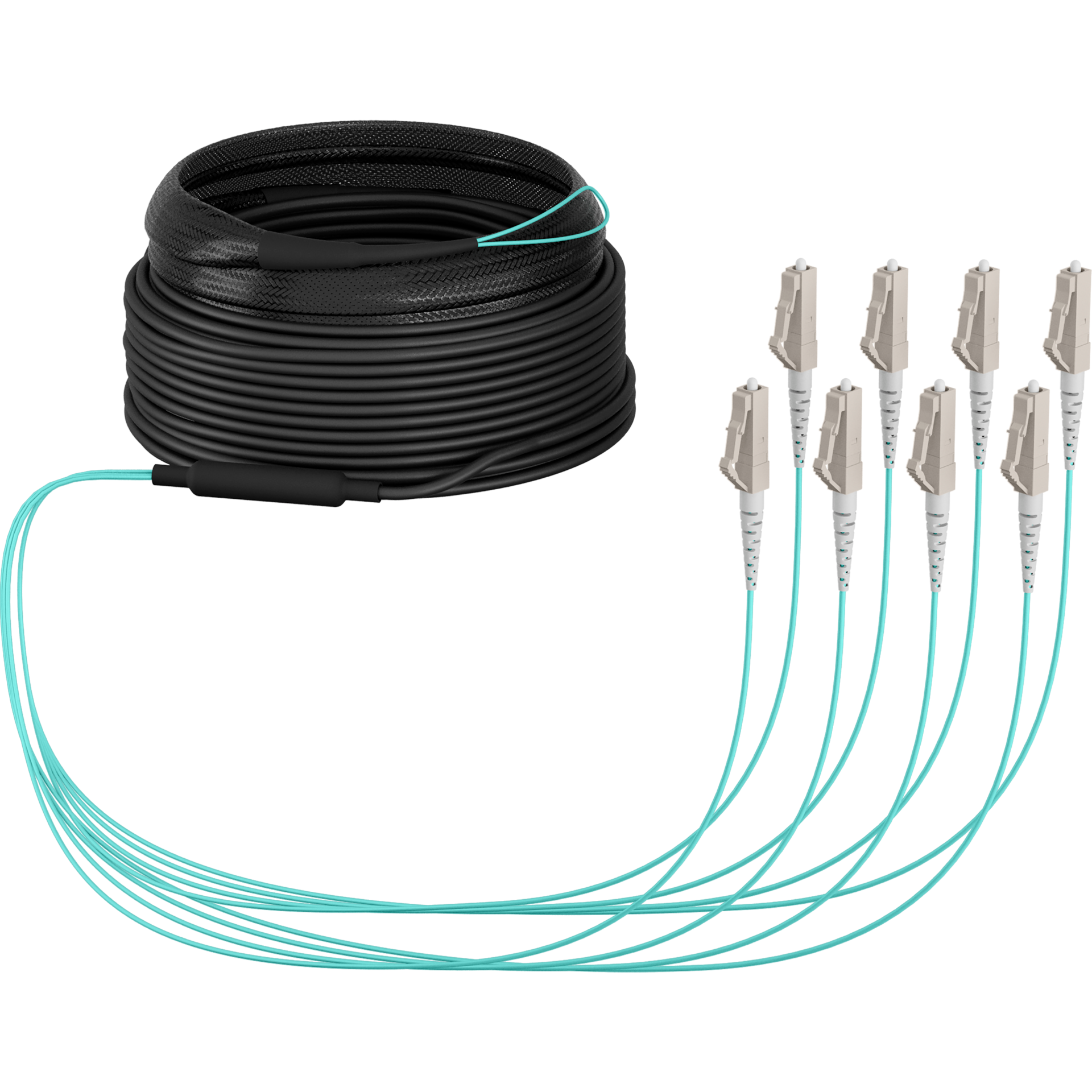 Trunk cable U-DQ(ZN)BH OM3 8G (1x8) LC-LC,30m Dca LSZH