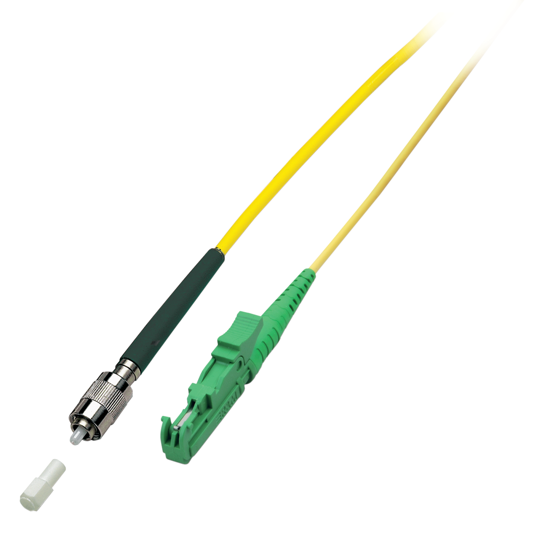 Simplex LWL Patchkabel E2000®/APC-FC/APC OS2 1m 3,0mm Gelb 9/125µm