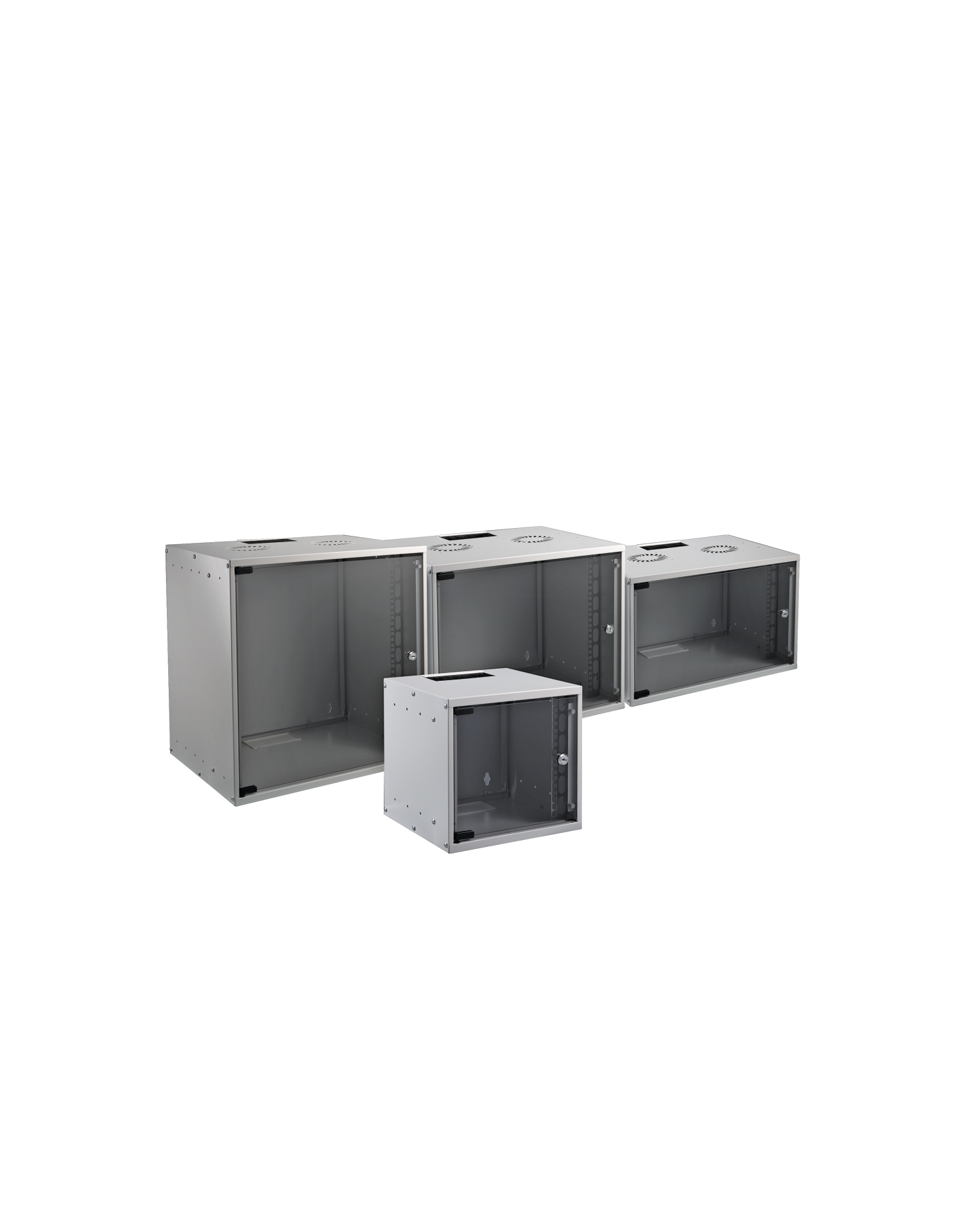 19“ 09U Wall Housing Basic, Depth 600 mm, 1-Part, Flat Pack, RAL9005