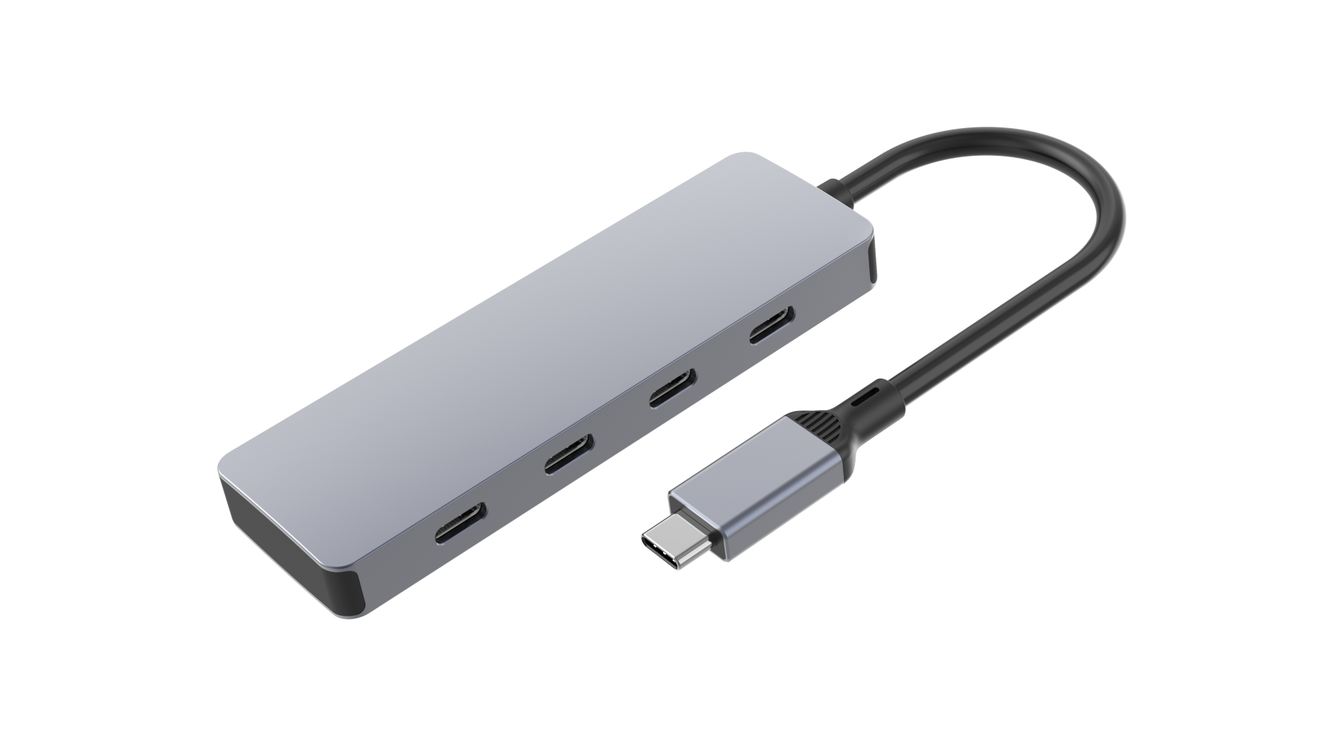 USB 3.2 Hub 4-Port, 4x USB-C, 10Gbps Al, passive, USB-C