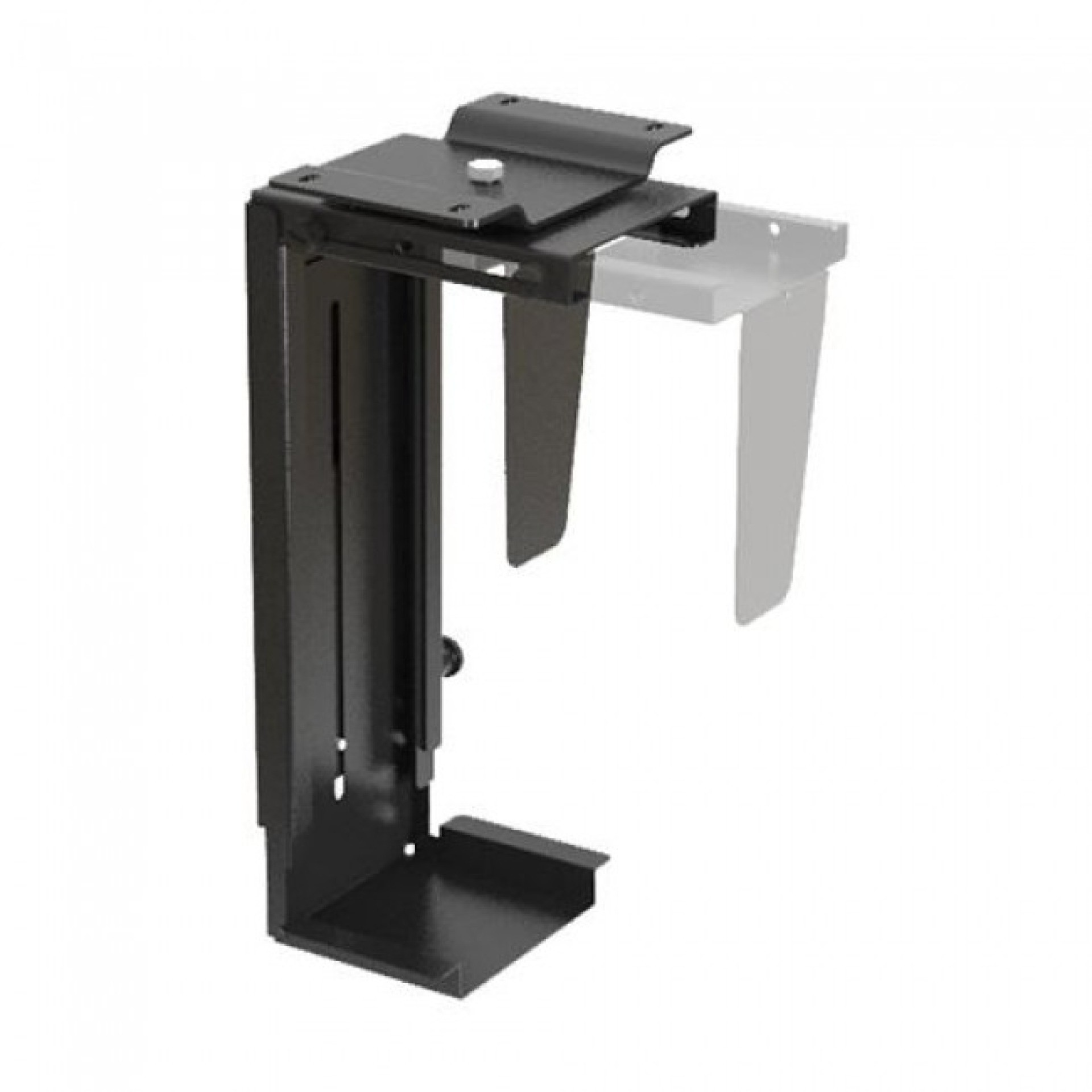 Adjustable Under-Desk /Wall PC/CPU Mount