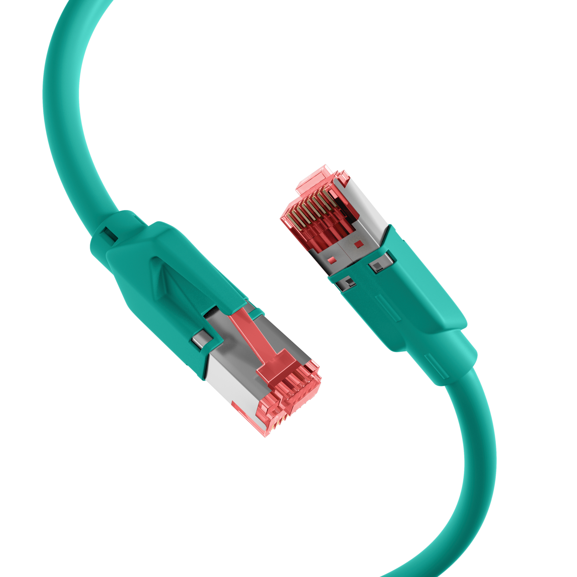 RJ45 Patchkabel Cat.5e SF/UTP PUR  TM21 Tülle gelb schleppfähig grün 5m