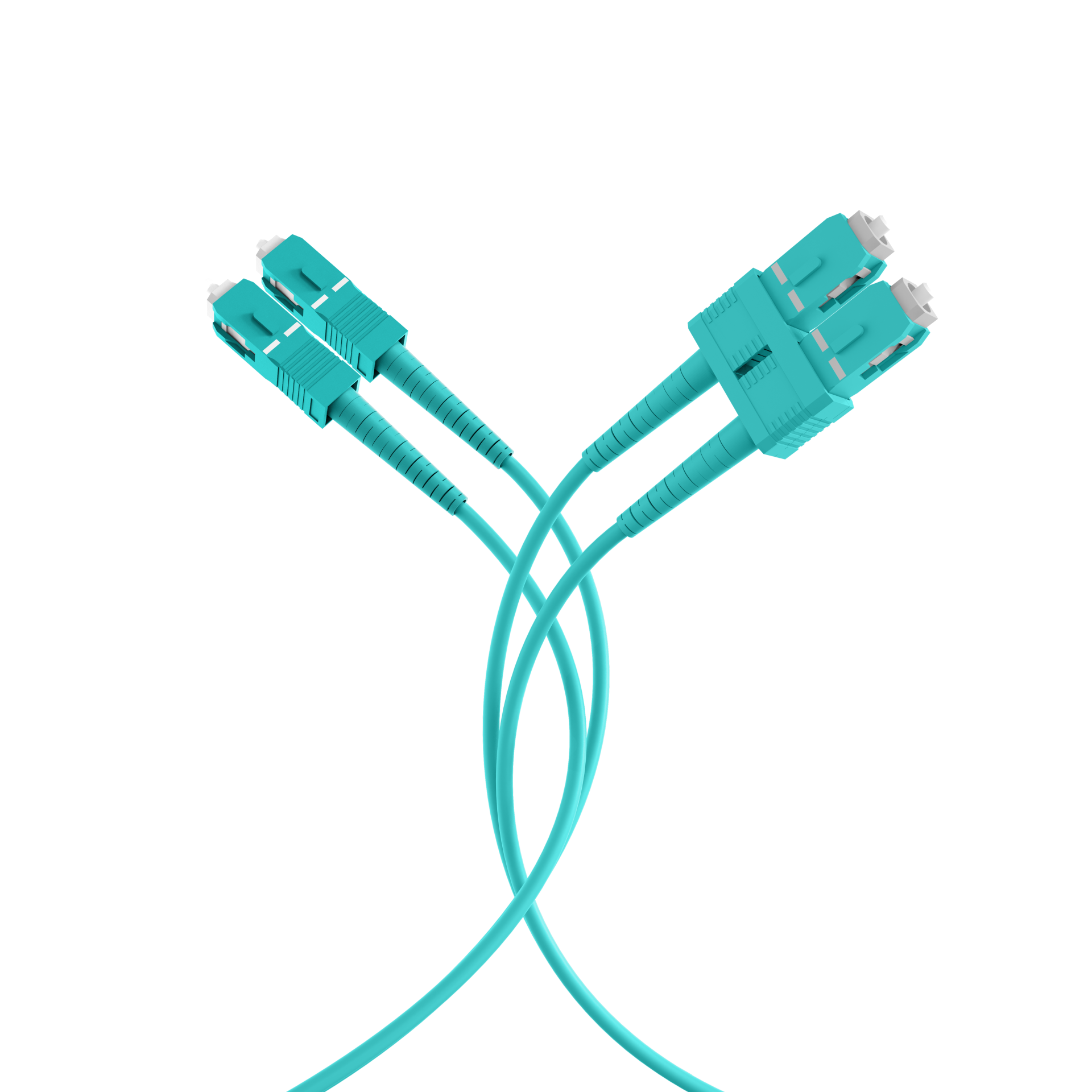 Duplex Patchkabel SC-SC OM3 2m LSZH 1,2mm aqua