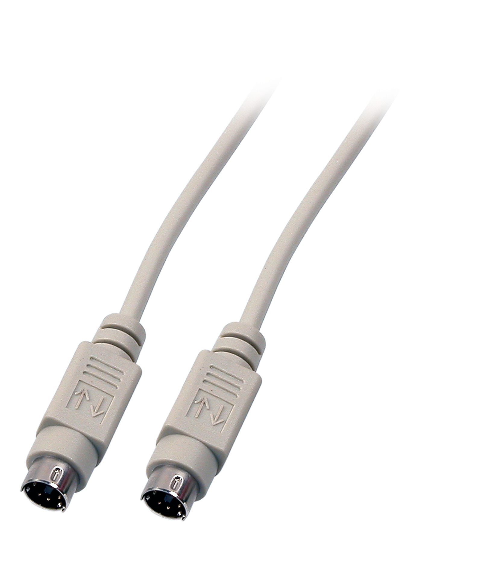 Mouse/-Keyboard Connection Cable, 2x PS/", M-M, 3,0m, beige
