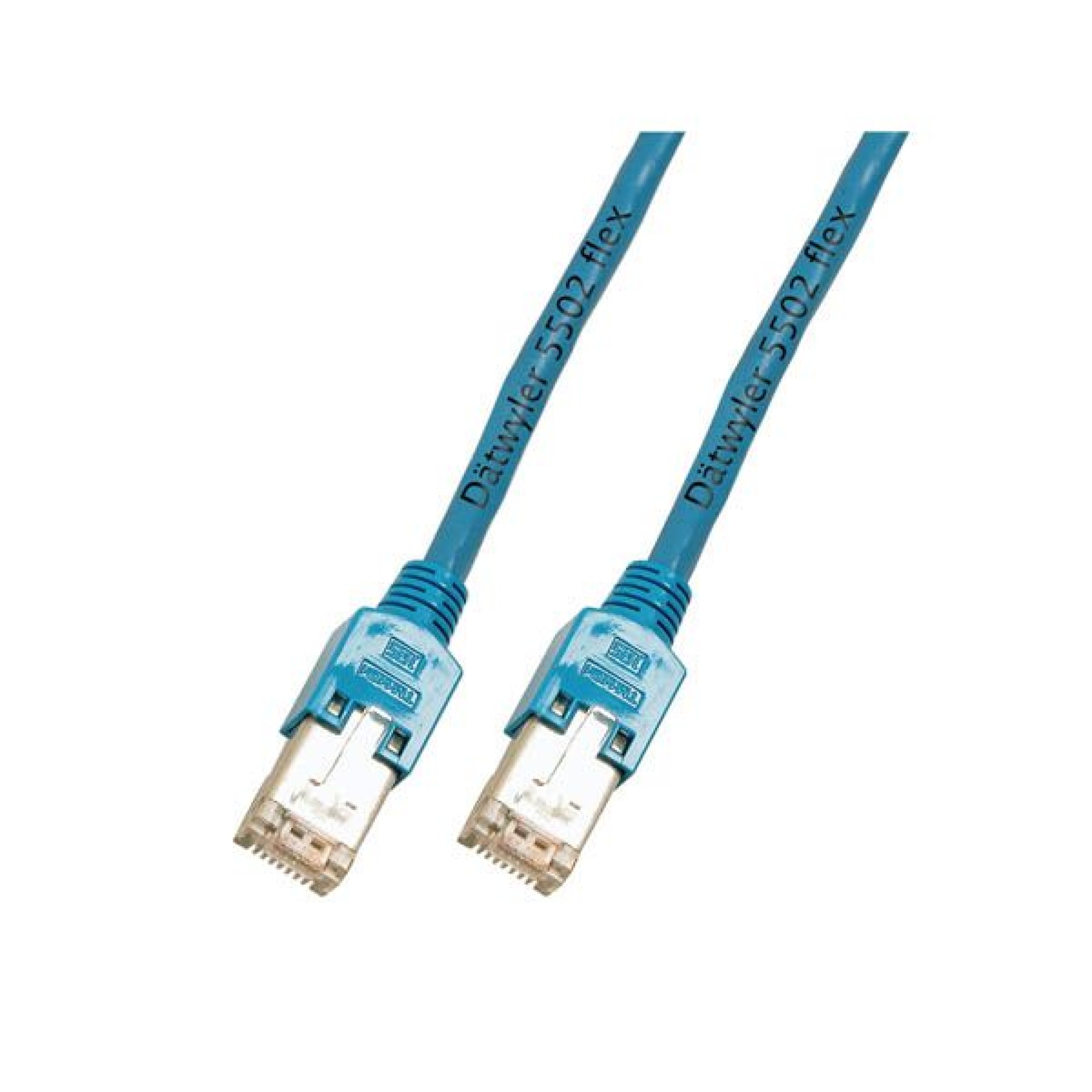 RJ45 Patchkabel S/UTP, Cat.5e, TM11, Dätwyler CU 5502 PVC, 0,15m, blau