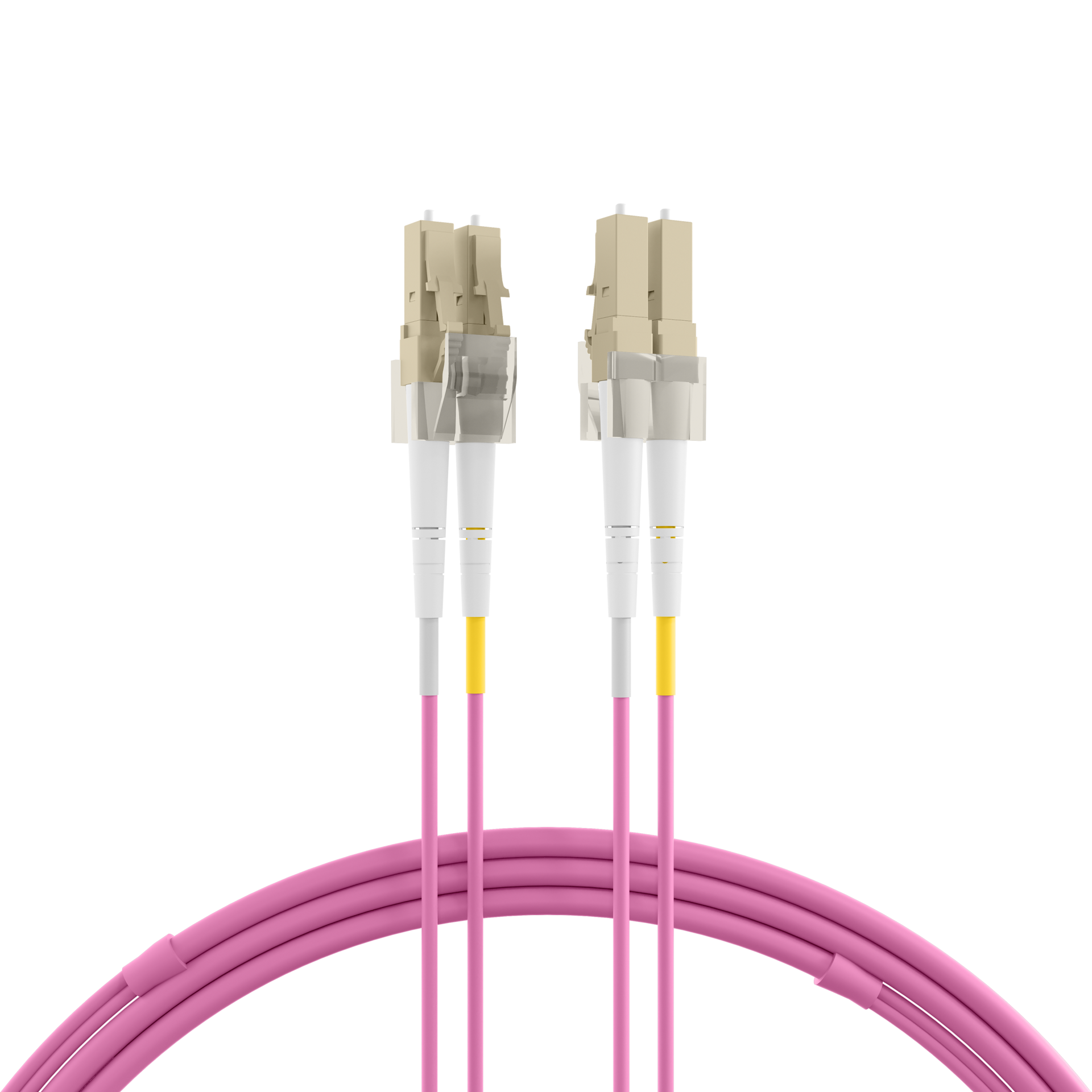 INFRALAN® Duplex Patchcable Flat-Twin LC-LC OM4 5m LSZH 3x5mm heatherviolet