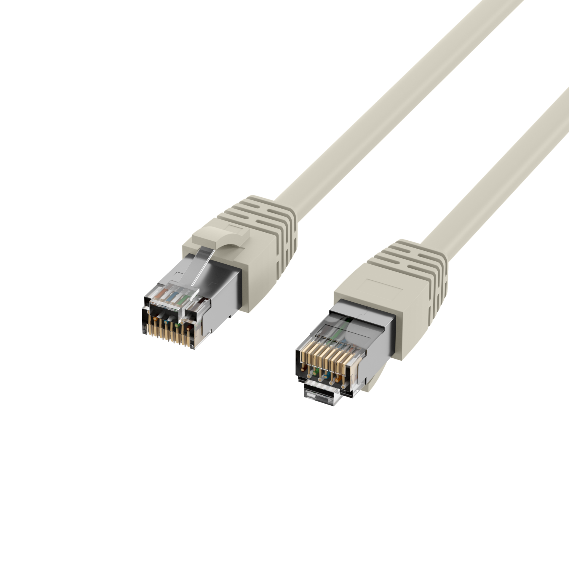 RJ45 Patch Cord Cat.8.1 S/FTP LSZH BC grey 1m