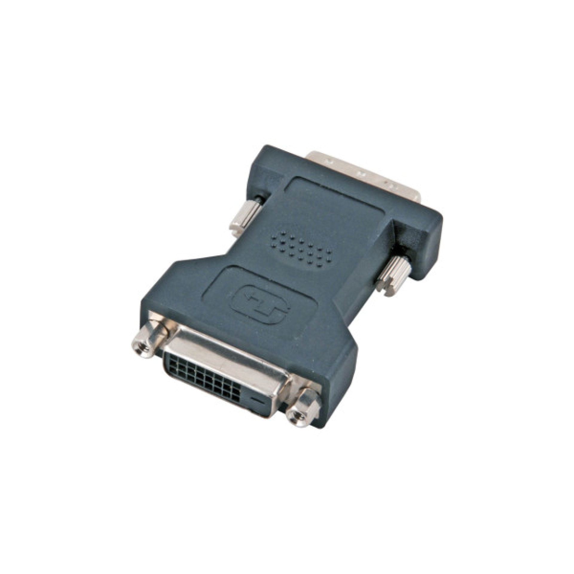 DVI-VGA Adapter, 2x DVI-D 24+1, Bu.-Bu.,,schwarz