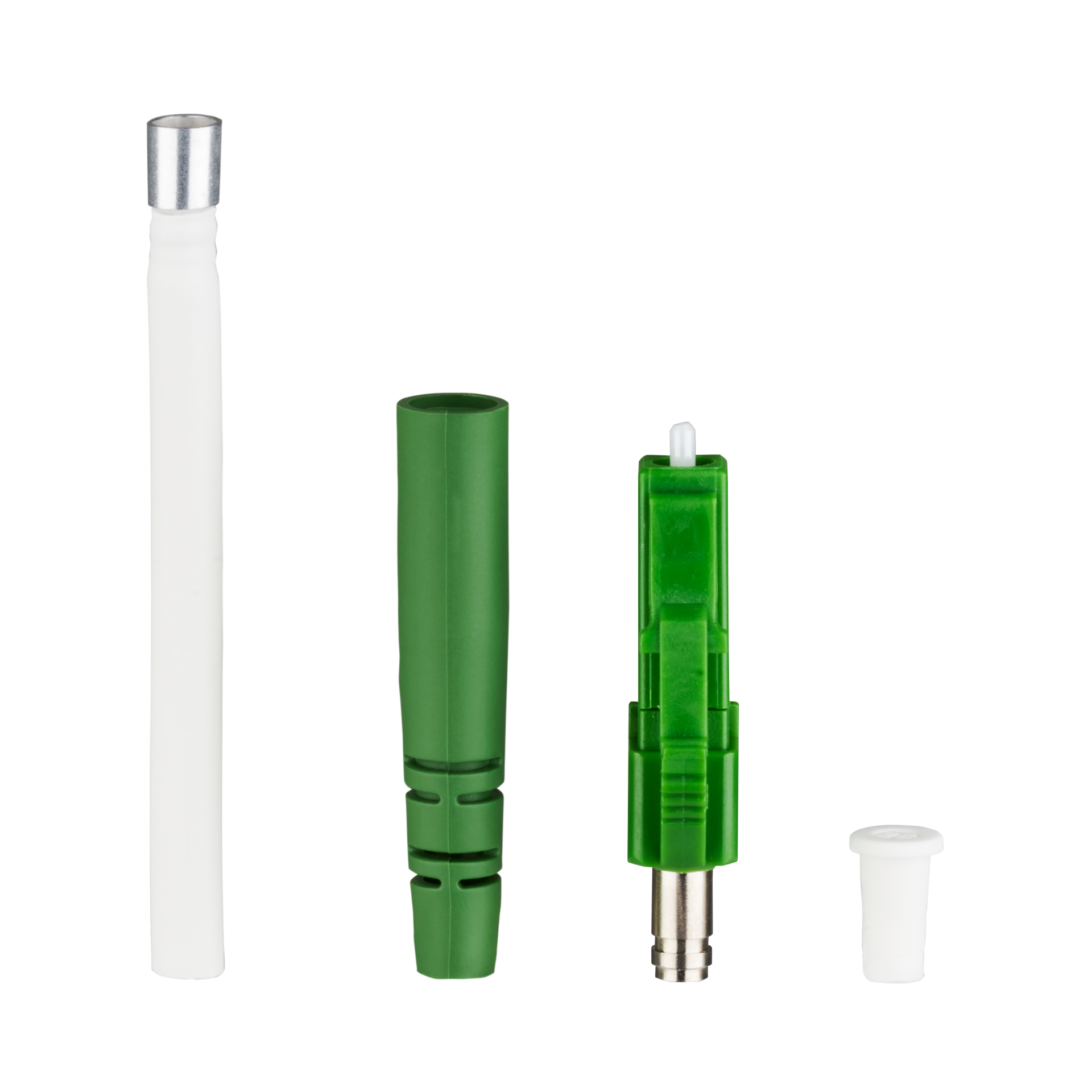 LC/APC8°-connector simplex Singlemode, preangled