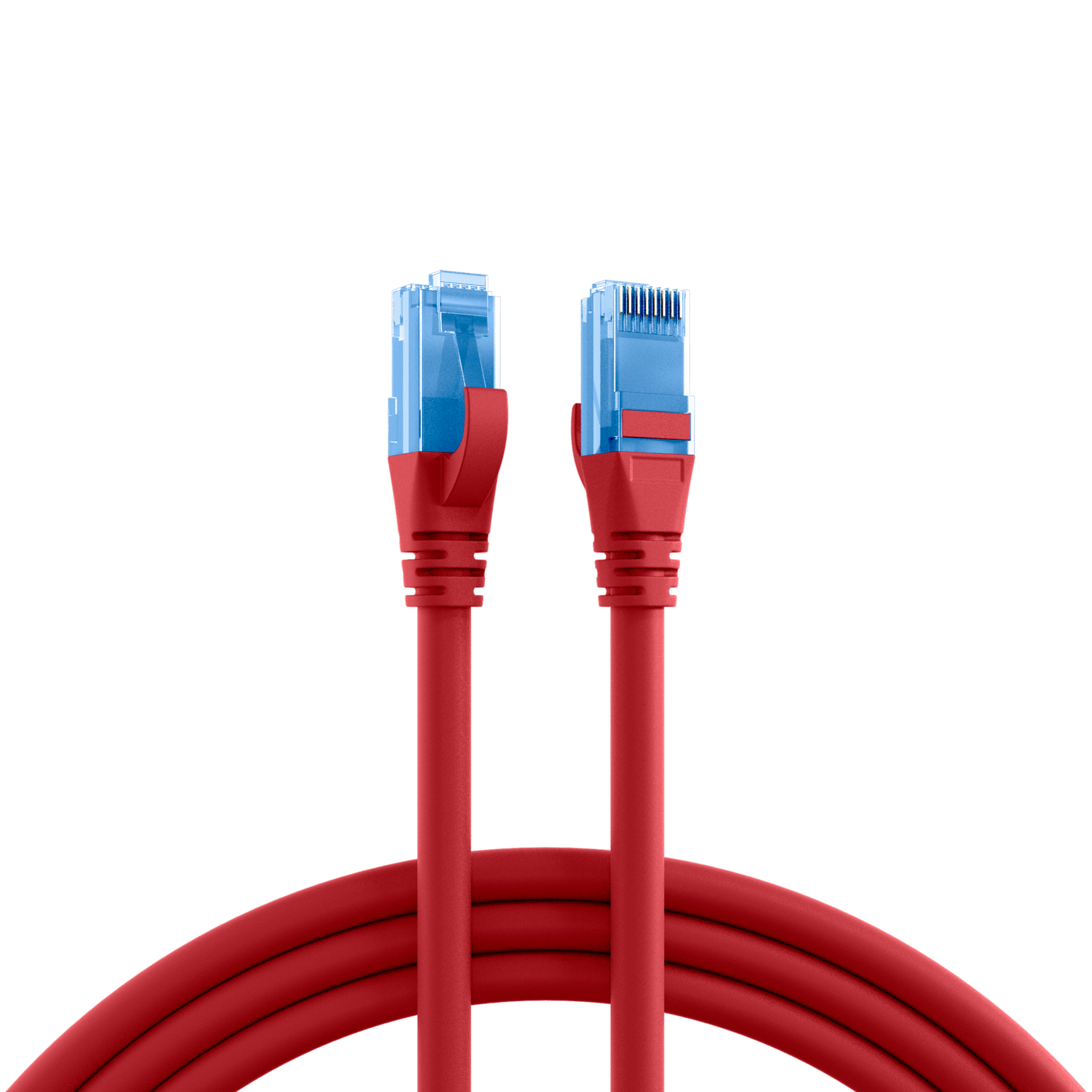 RJ45 Patchkabel Cat.6A U/UTP LSZH,Premium 500MHz rot 5m