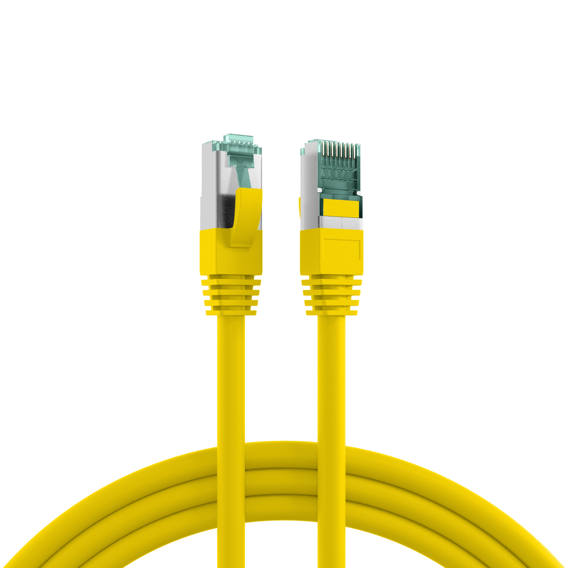 RJ45 Patch Cord Cat.6A S/FTP LSZH yellow 15m