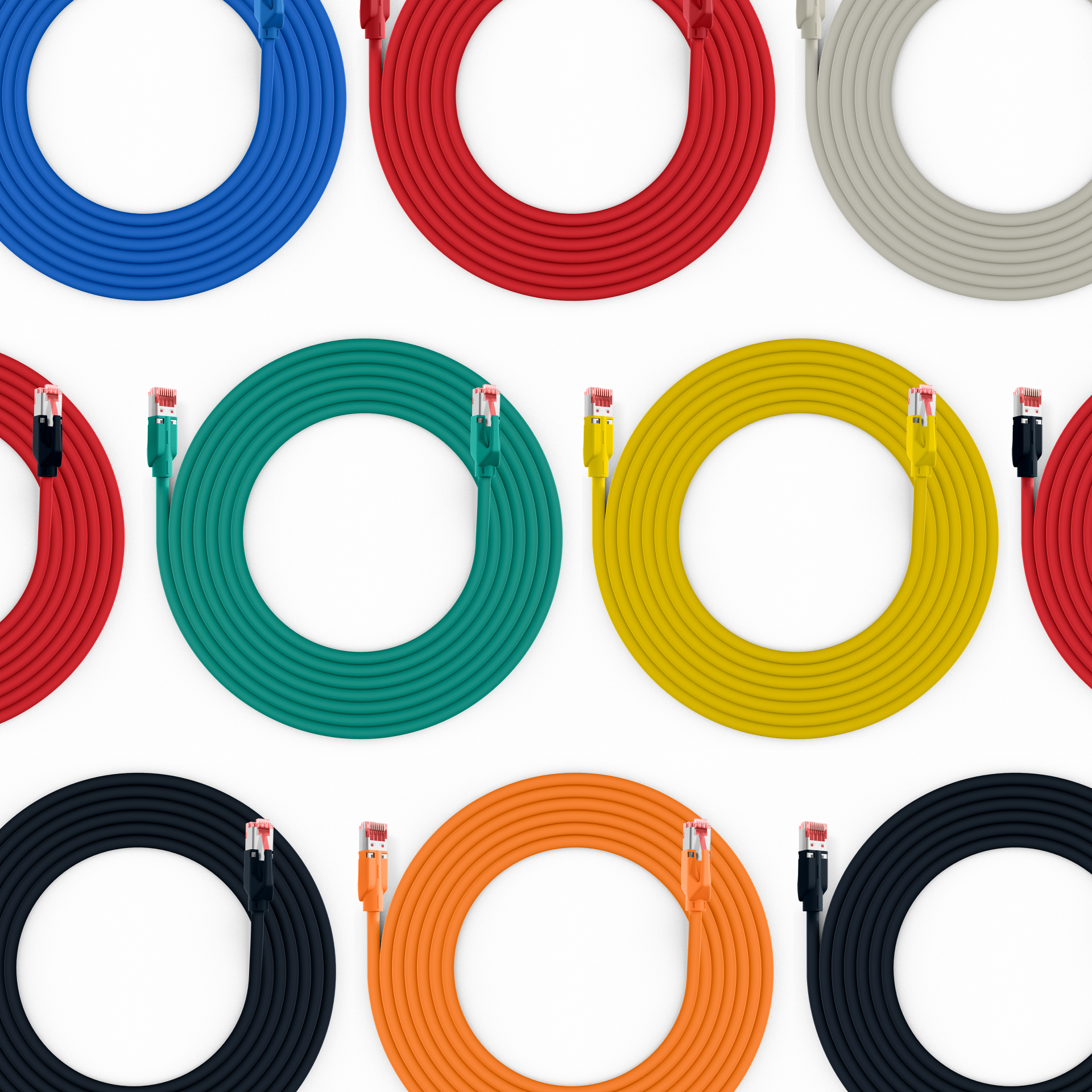 RJ45 Patchkabel Cat.6A S/FTP LSZH  Draka UC900 TM21 grau 1,5m