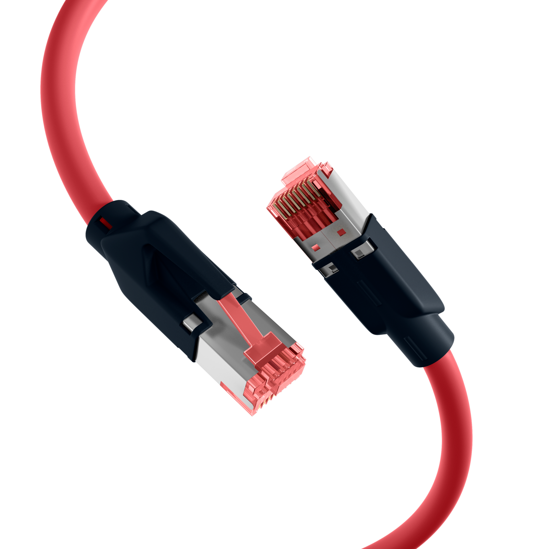 RJ45 Patch Cord Cat.6A S/FTP PUR Draka UC900 TM21 red 40m