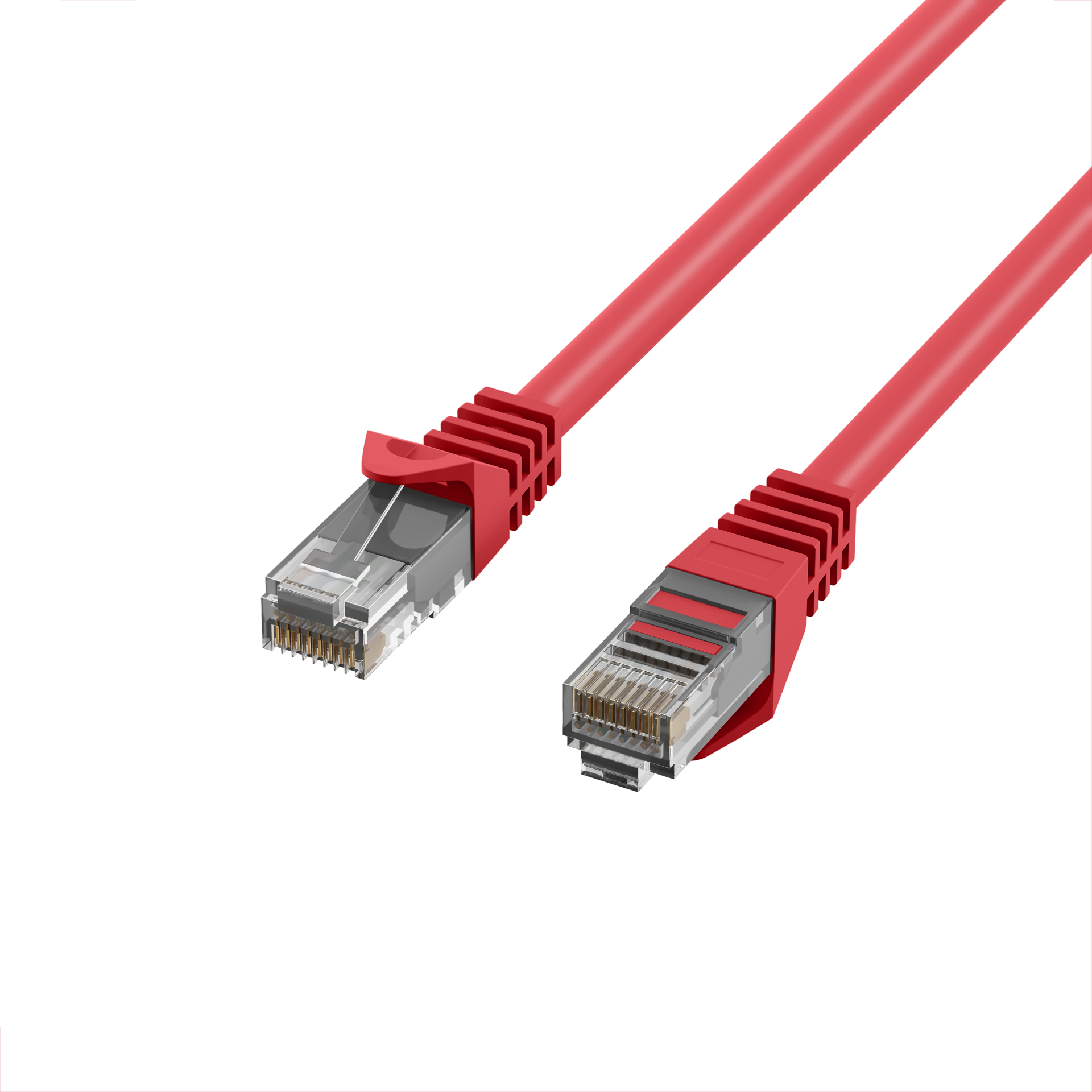 RJ45 Patchkabel Cat.5e U/UTP LSZH  CCA AWG24/7 rot 0,5m