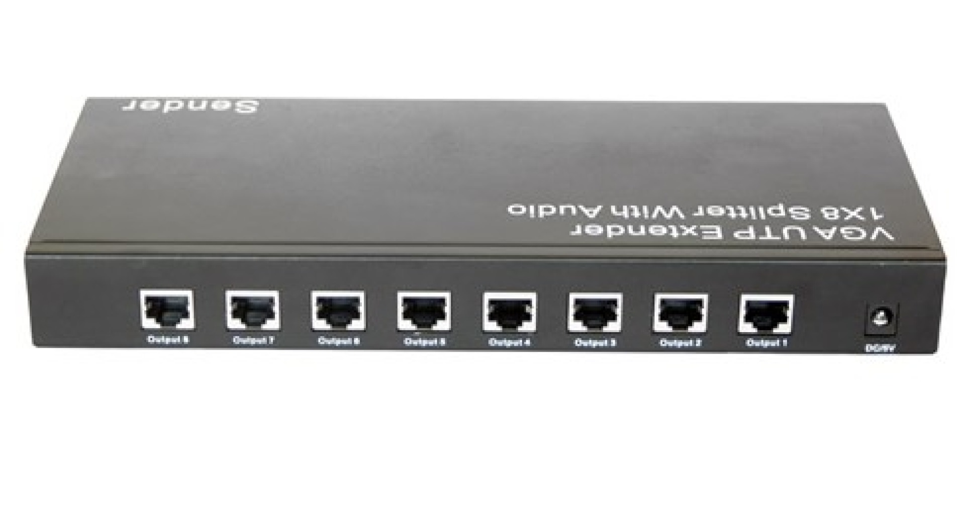 VGA Extender/Splitter mit Video/Audio 8-Port über Cat.5e/6, 300m