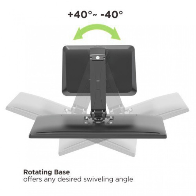 Desk stand for 1 Touchscreen 17-32'', Black
