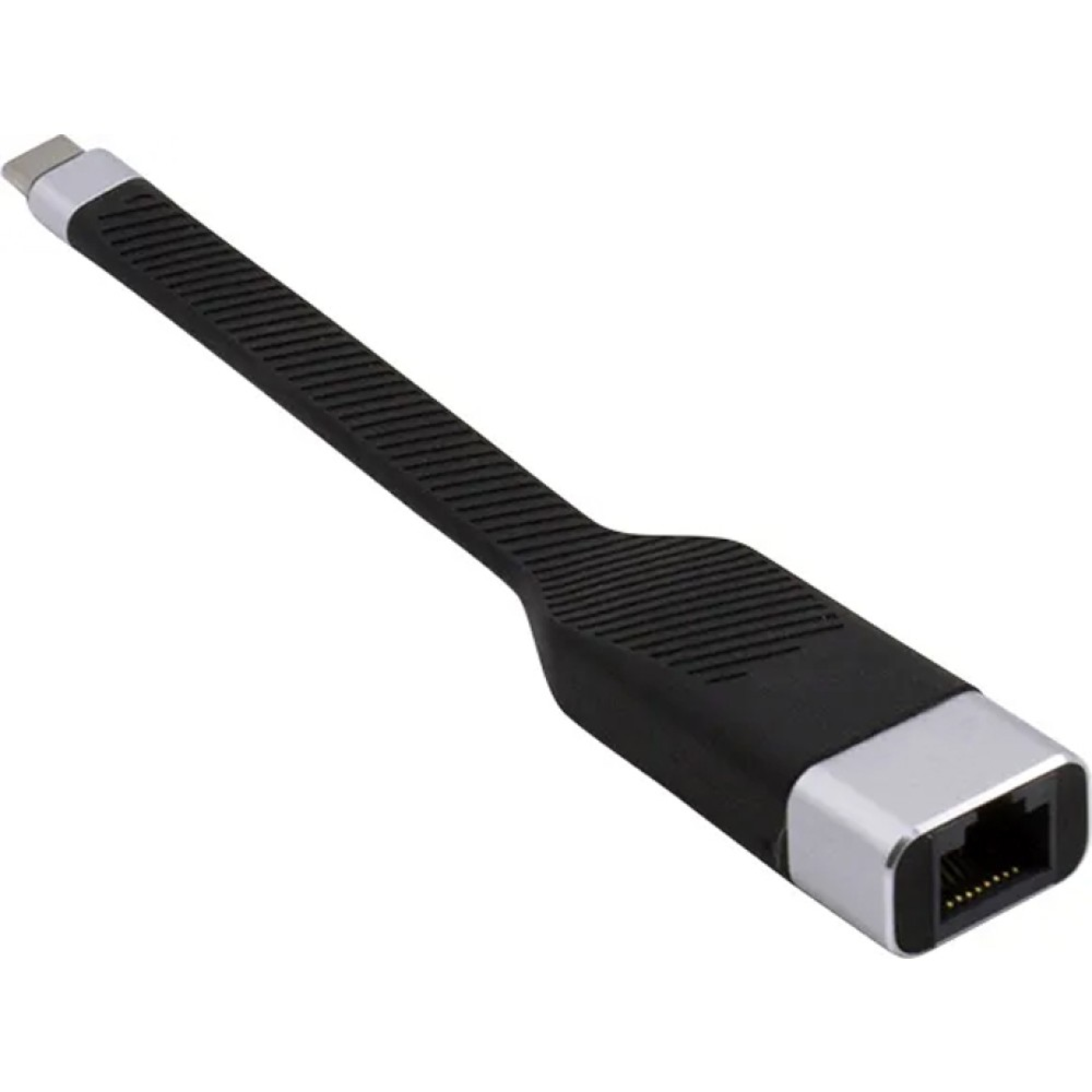 Techly USB-C male to RJ45 female short flat FPC cable