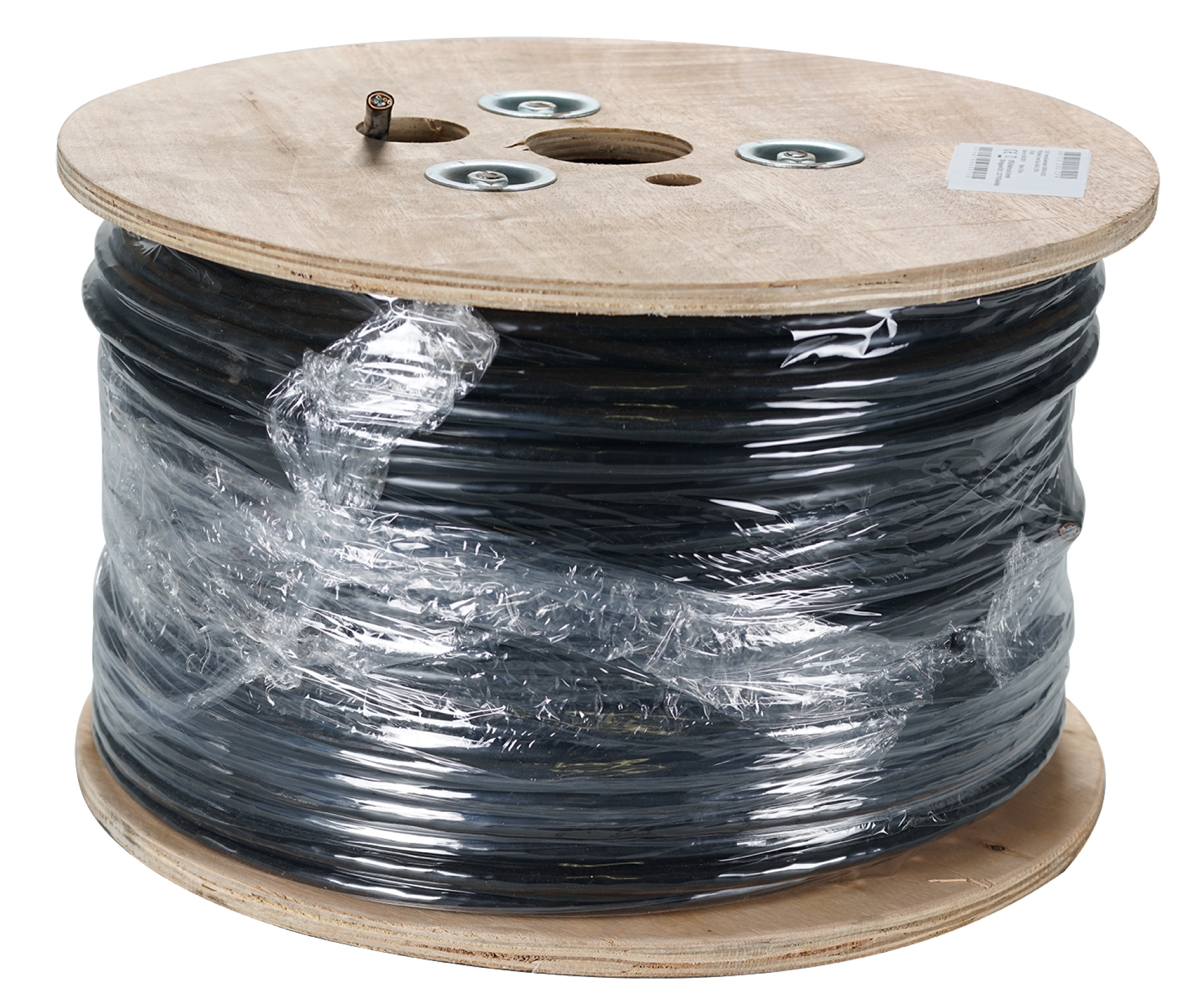 Cat.7 In-/Outdoor cable 1200MHz AWG23 S/FTP,PE jacket, inner Dca, Sw& Or,25m
