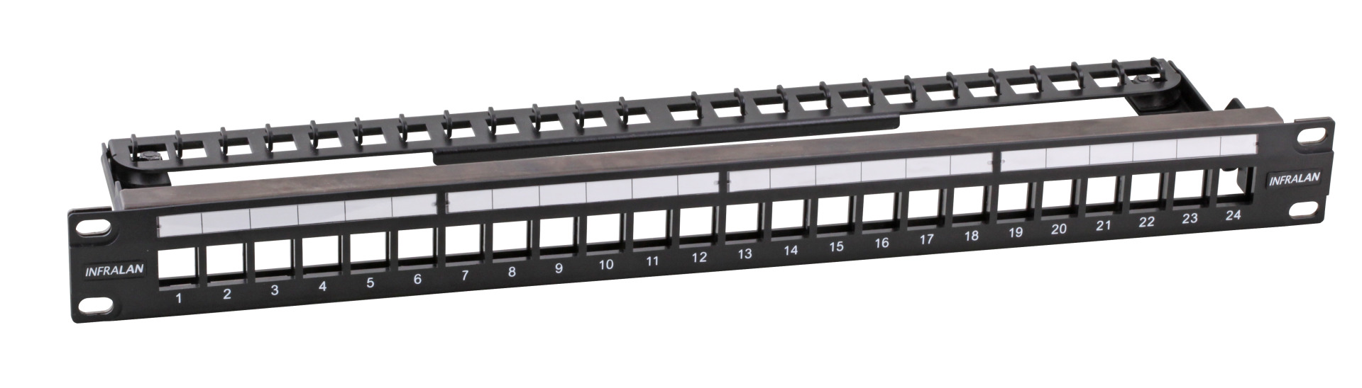 INFRALAN® Distribution Panel 19“ 48-Port, 1U, for Slimline Module, metal Colour