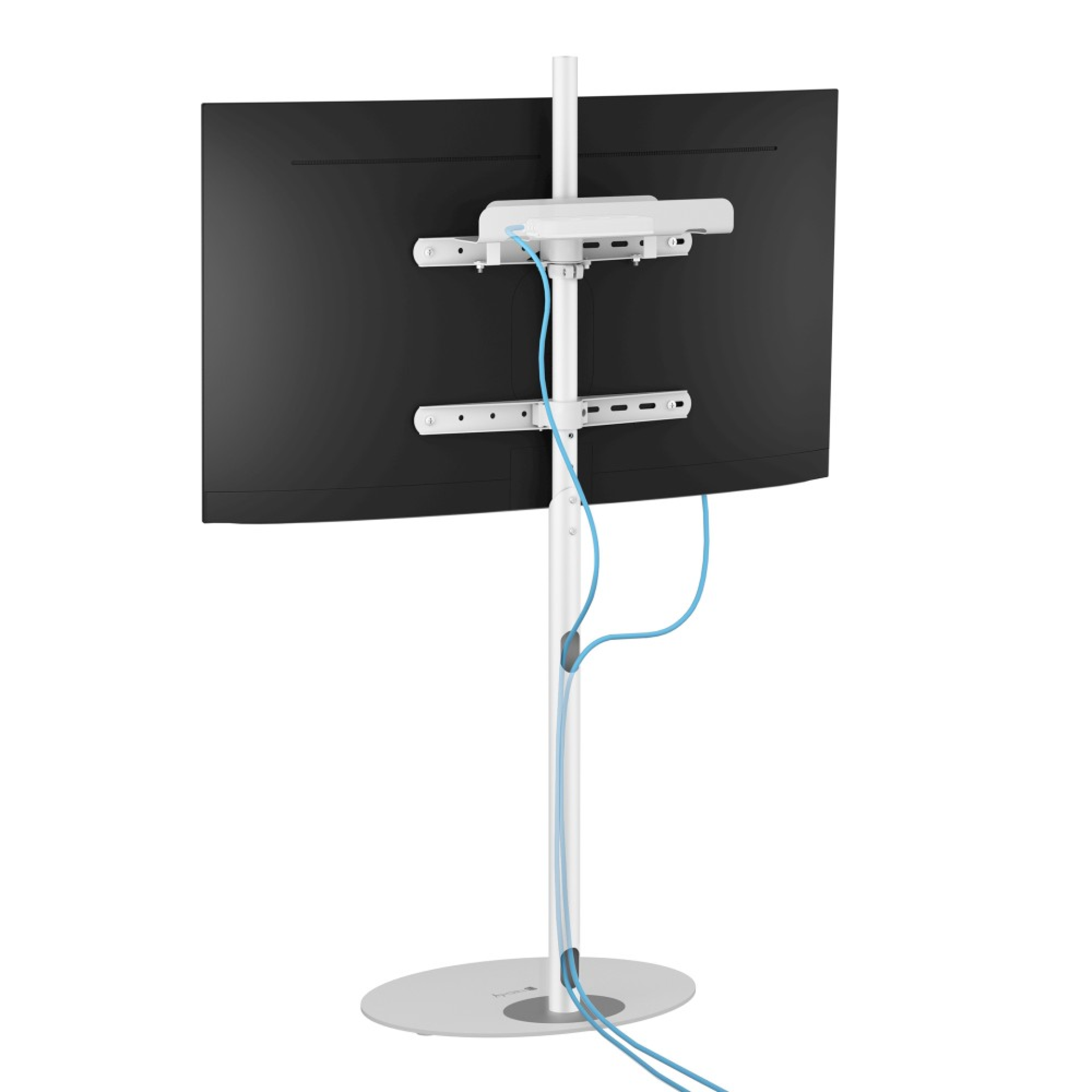 TV Floor Stand 42-65 inches, white base