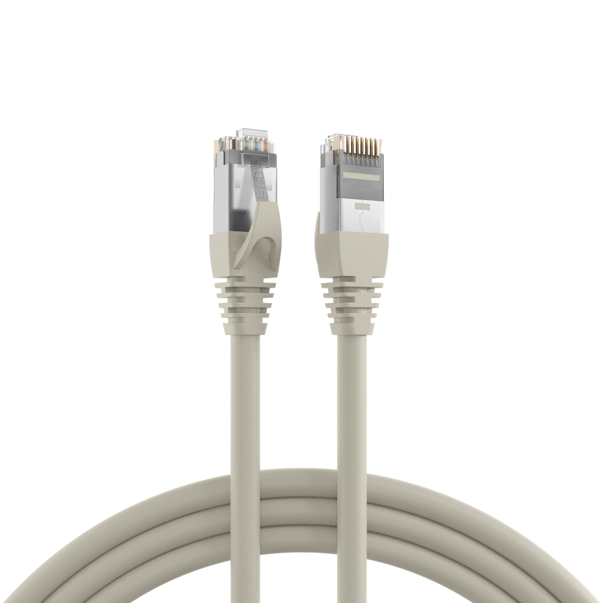 RJ45 Patchkabel Cat.6A  S/FTP PVC  UL grau 40m