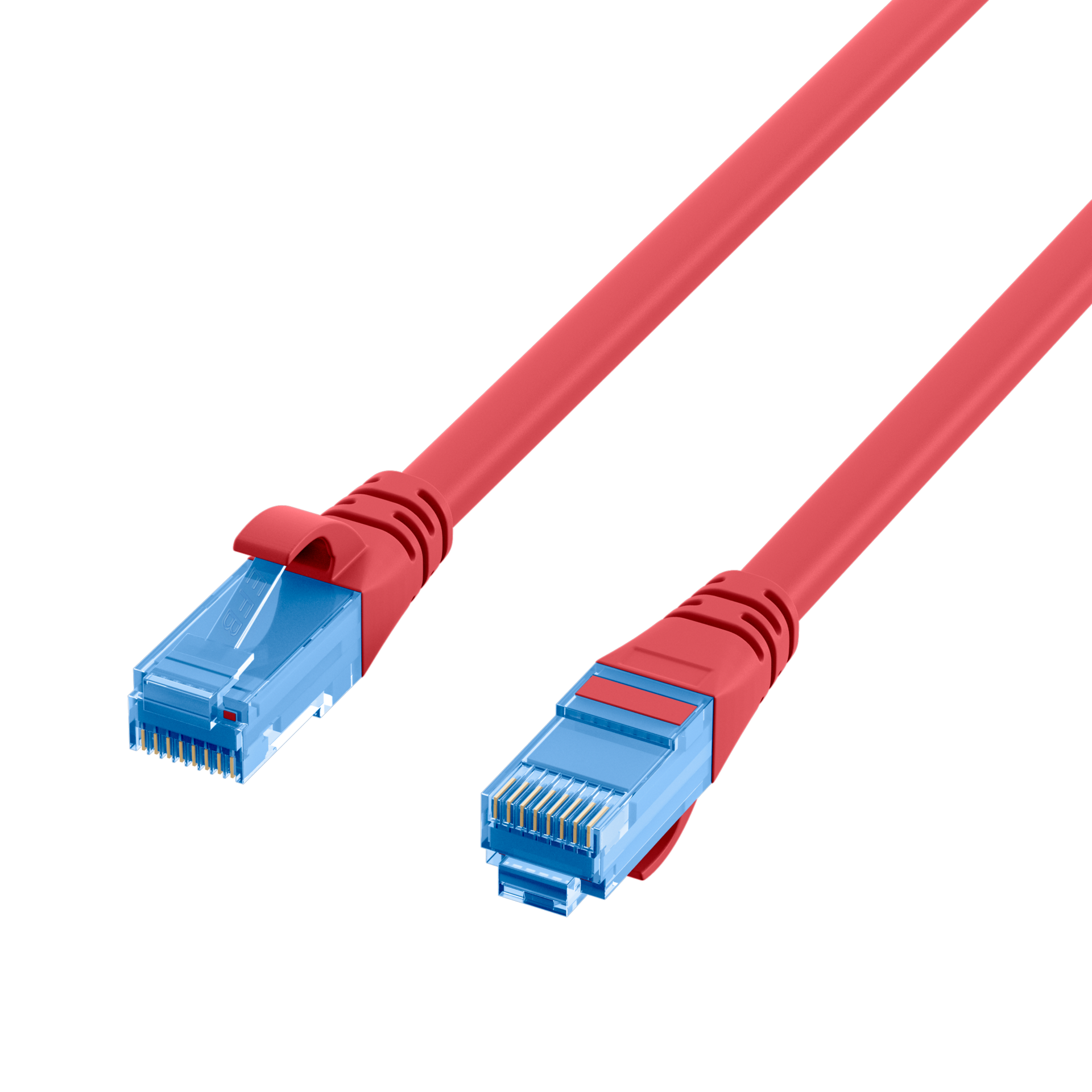 RJ45 Patch Cord Cat.6A U/UTP LSZH Premium 500MHz red 10m