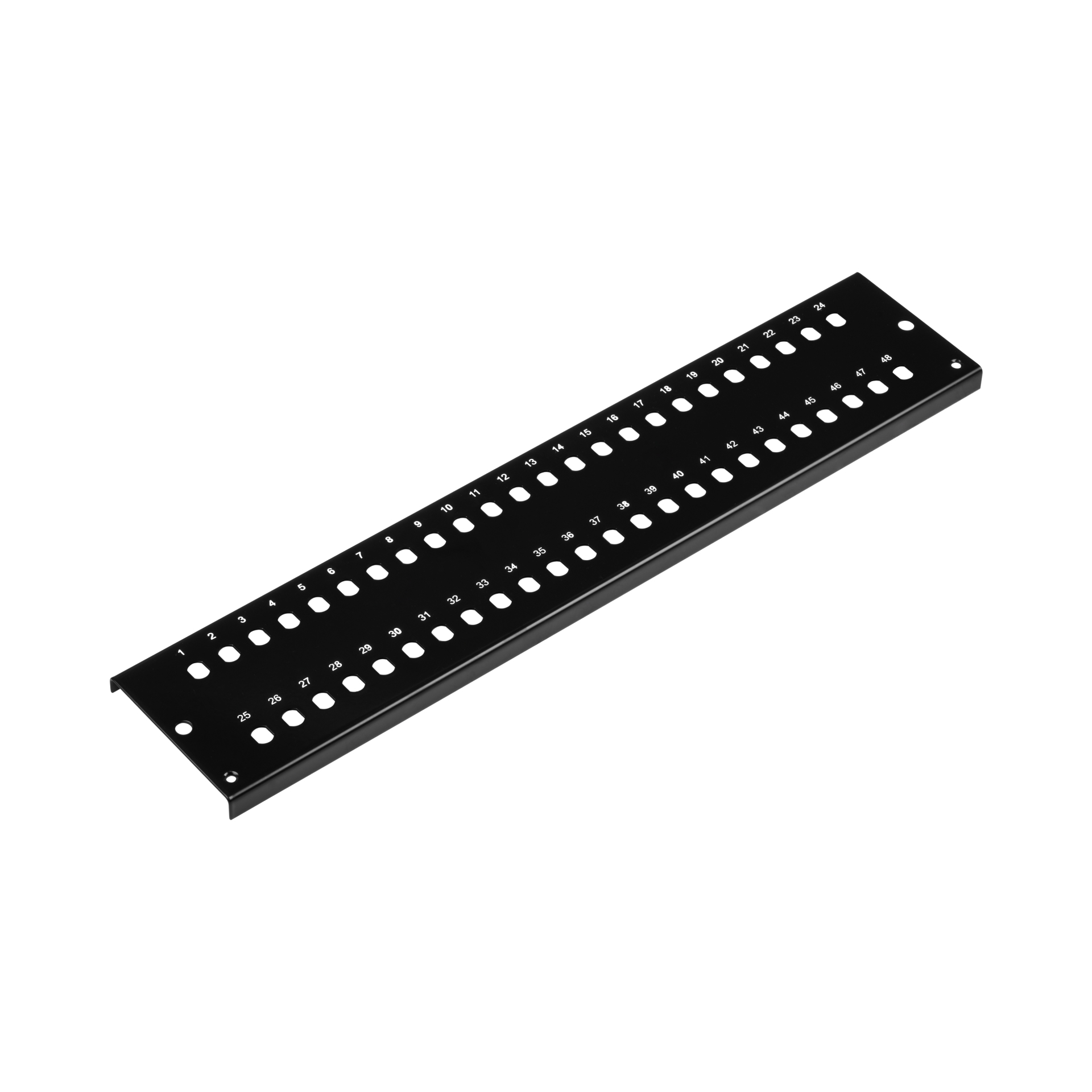 Front panel 48 x ST/FC (D-hole), black