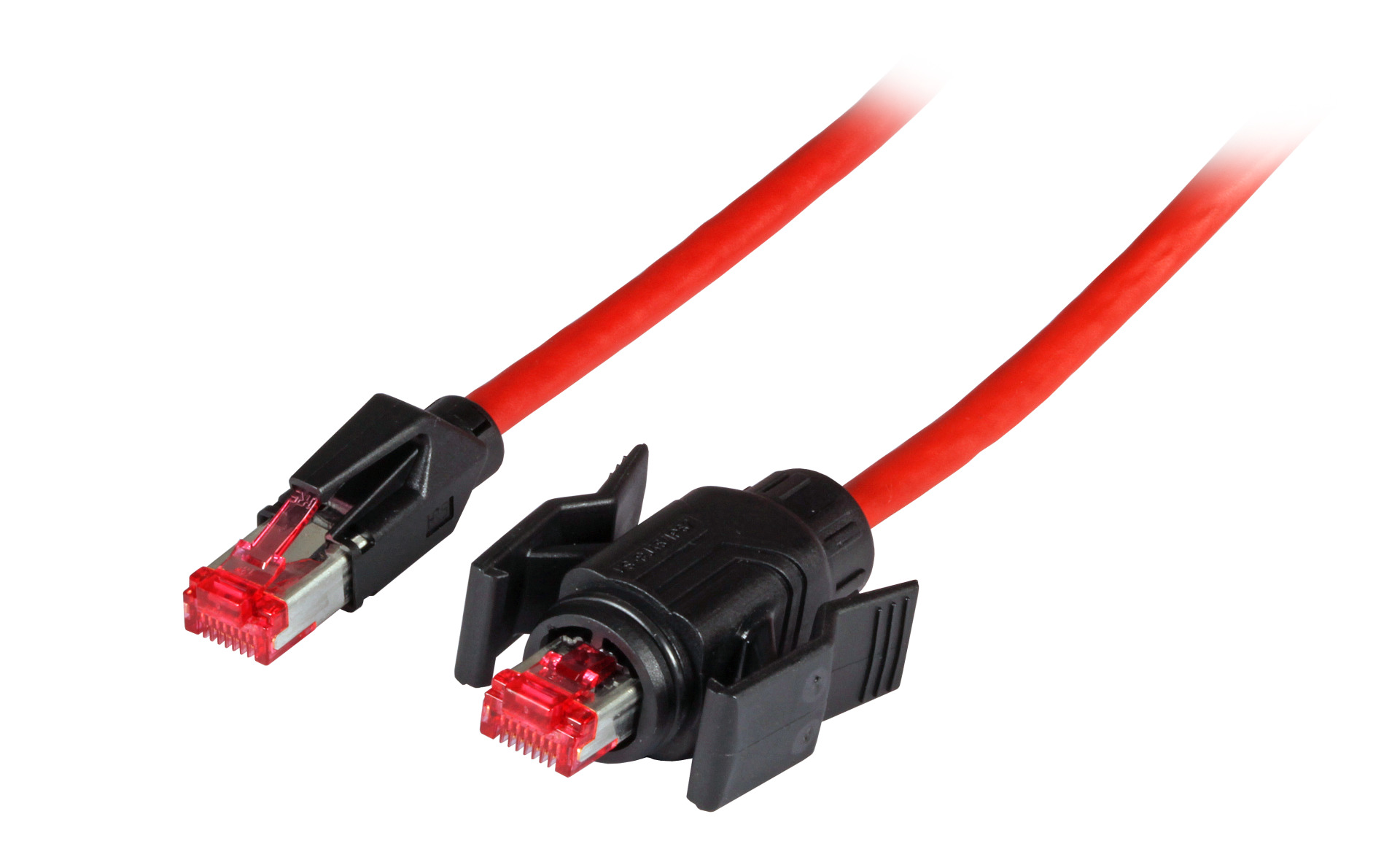 RJ45 Patch cable S/FTP, Cat.6A, IP67/TM21 / TM21, PUR, for 53730.1V2, 0,5m