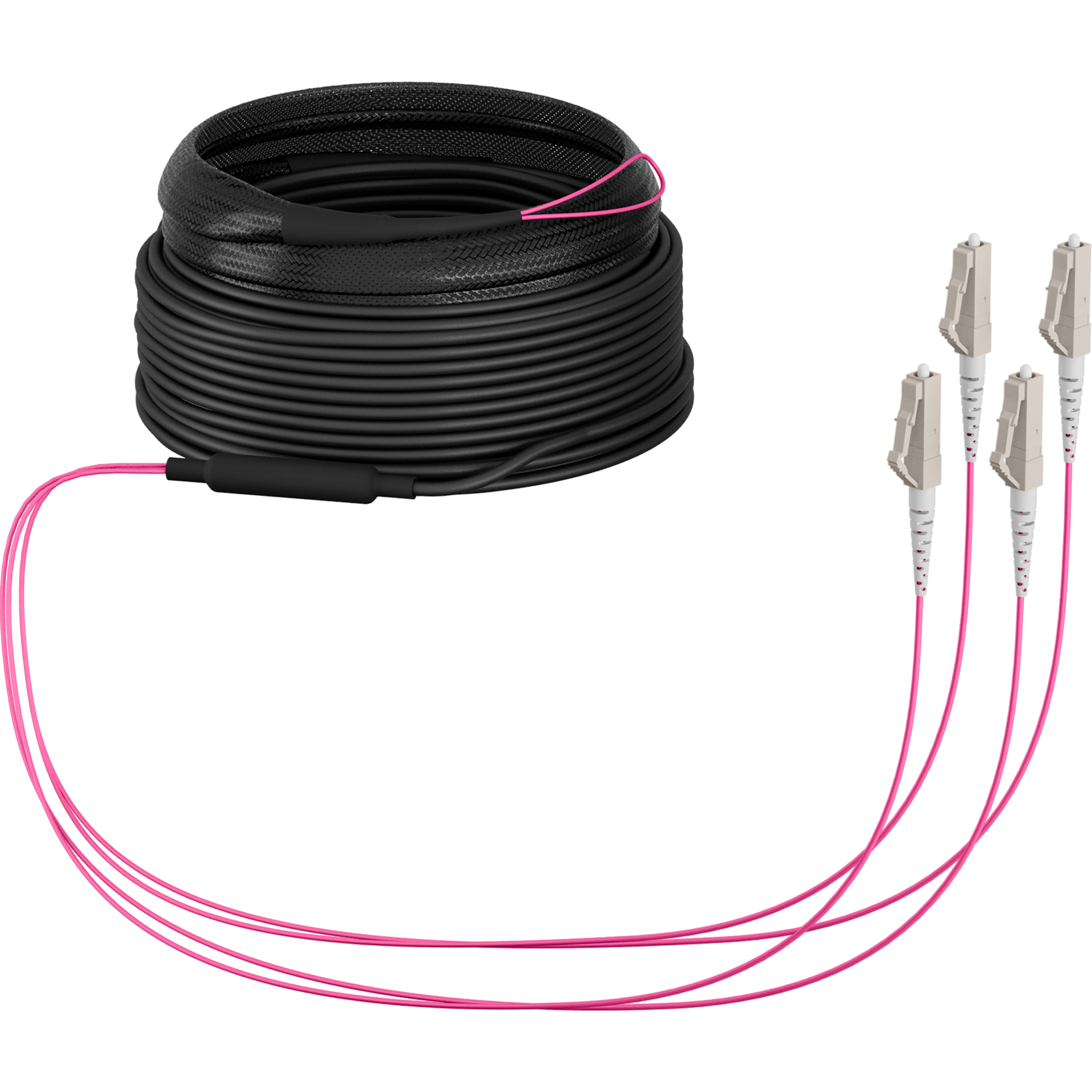 Trunk cable U-DQ(ZN)BH OM4 4G (1x4) LC-LC,40m Dca LSZH