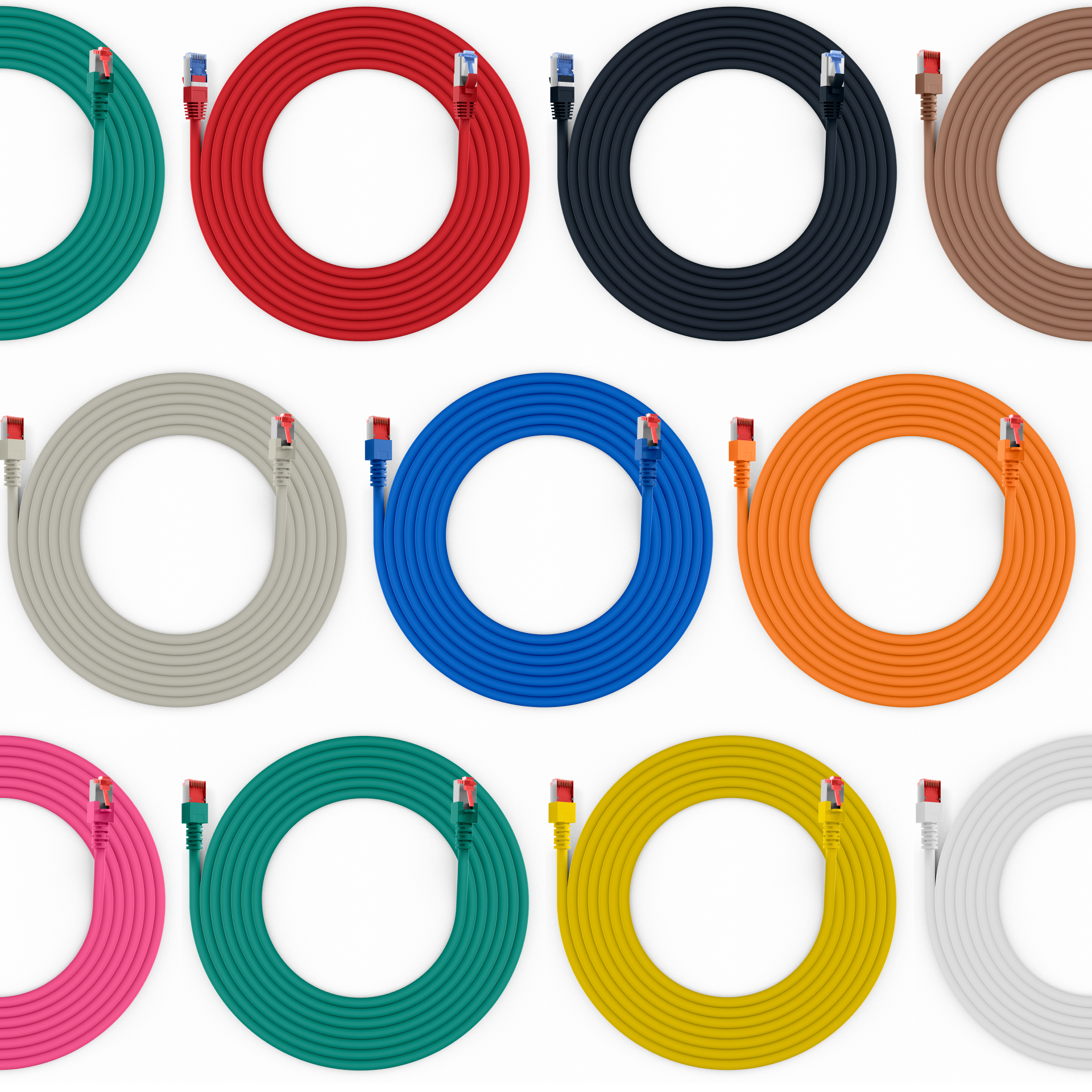 RJ45 Patch Cord Cat.6 S/FTP LSZH blue 0,5m