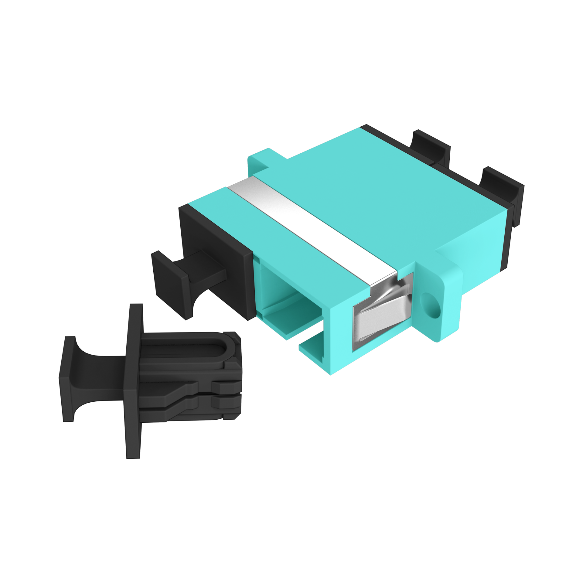 Adapter  SC Duplex OM3 aqua 