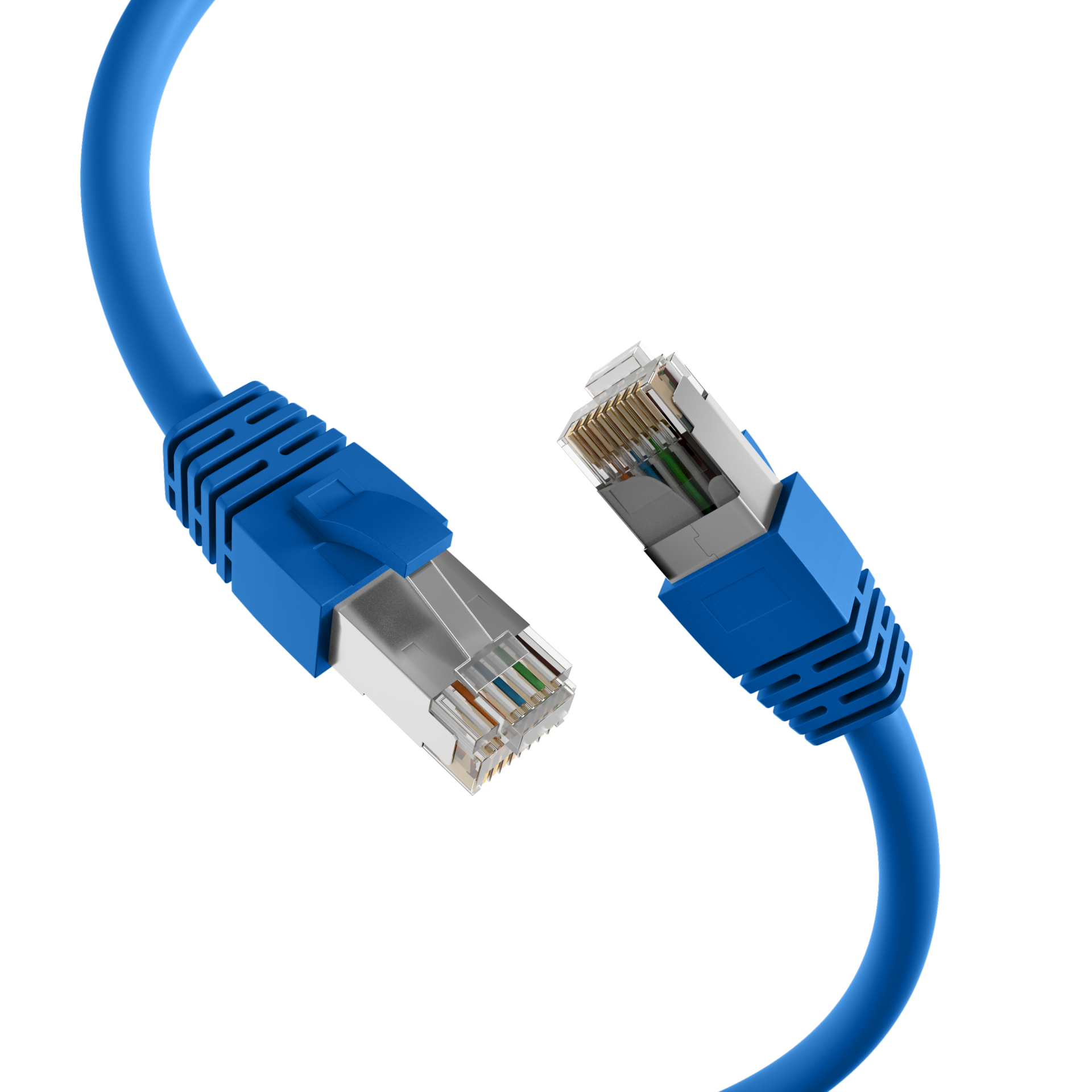 RJ45 Patchkabel Cat.8.1 S/FTP LSZH BC blau 1m